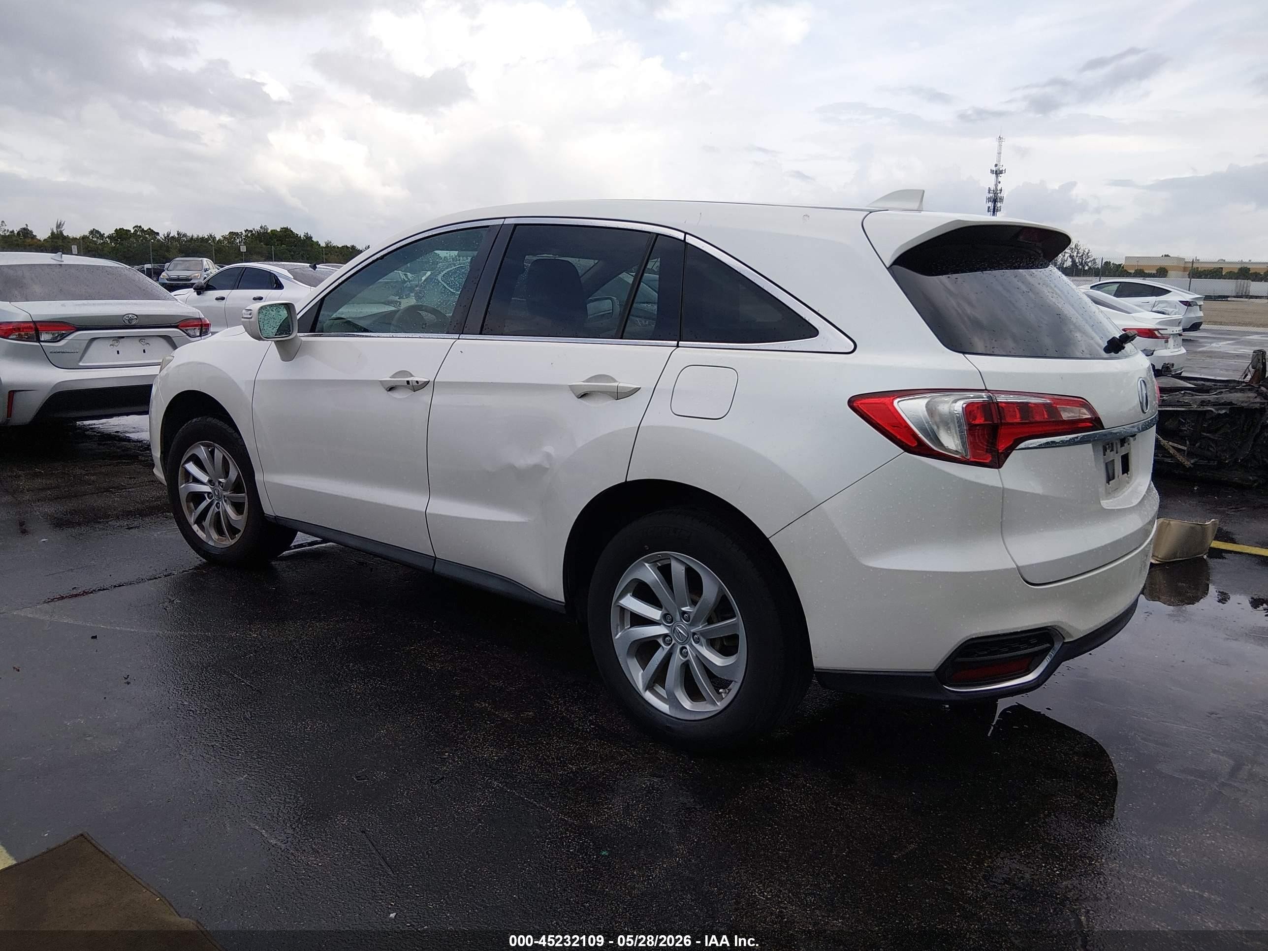 2016 Acura Rdx Acurawatch Plus Pkg Белый vin: 5J8TB3H30GL005295