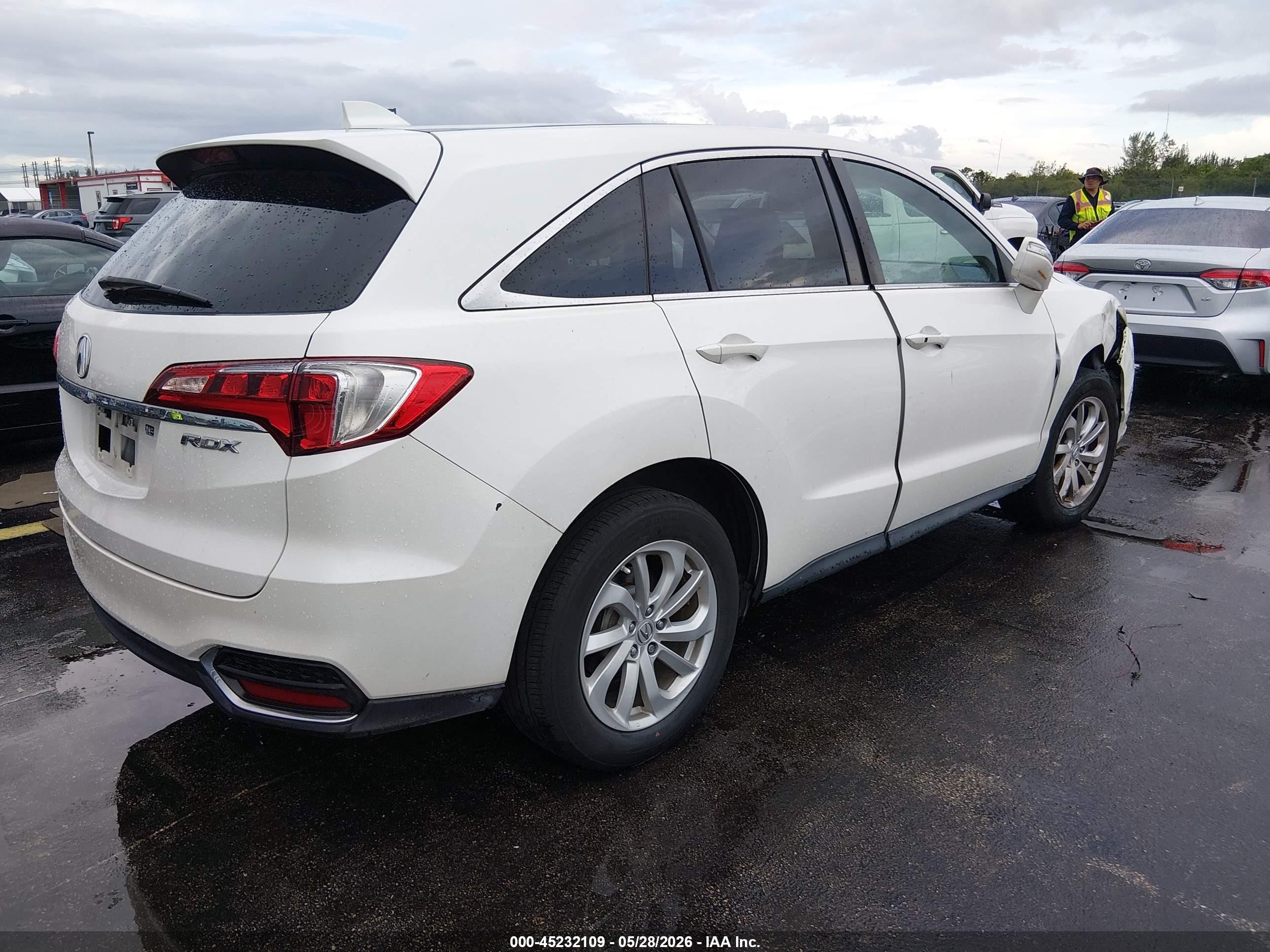 2016 Acura Rdx Acurawatch Plus Pkg Белый vin: 5J8TB3H30GL005295