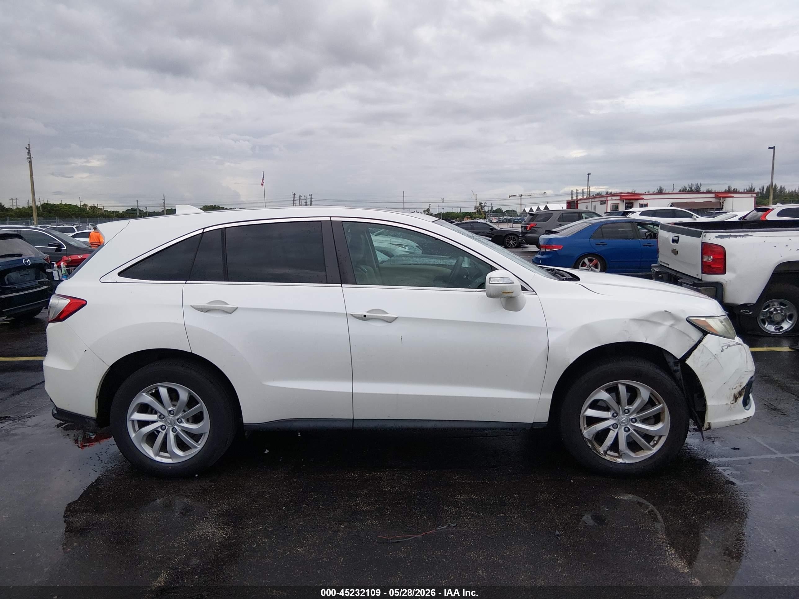 2016 Acura Rdx Acurawatch Plus Pkg Белый vin: 5J8TB3H30GL005295