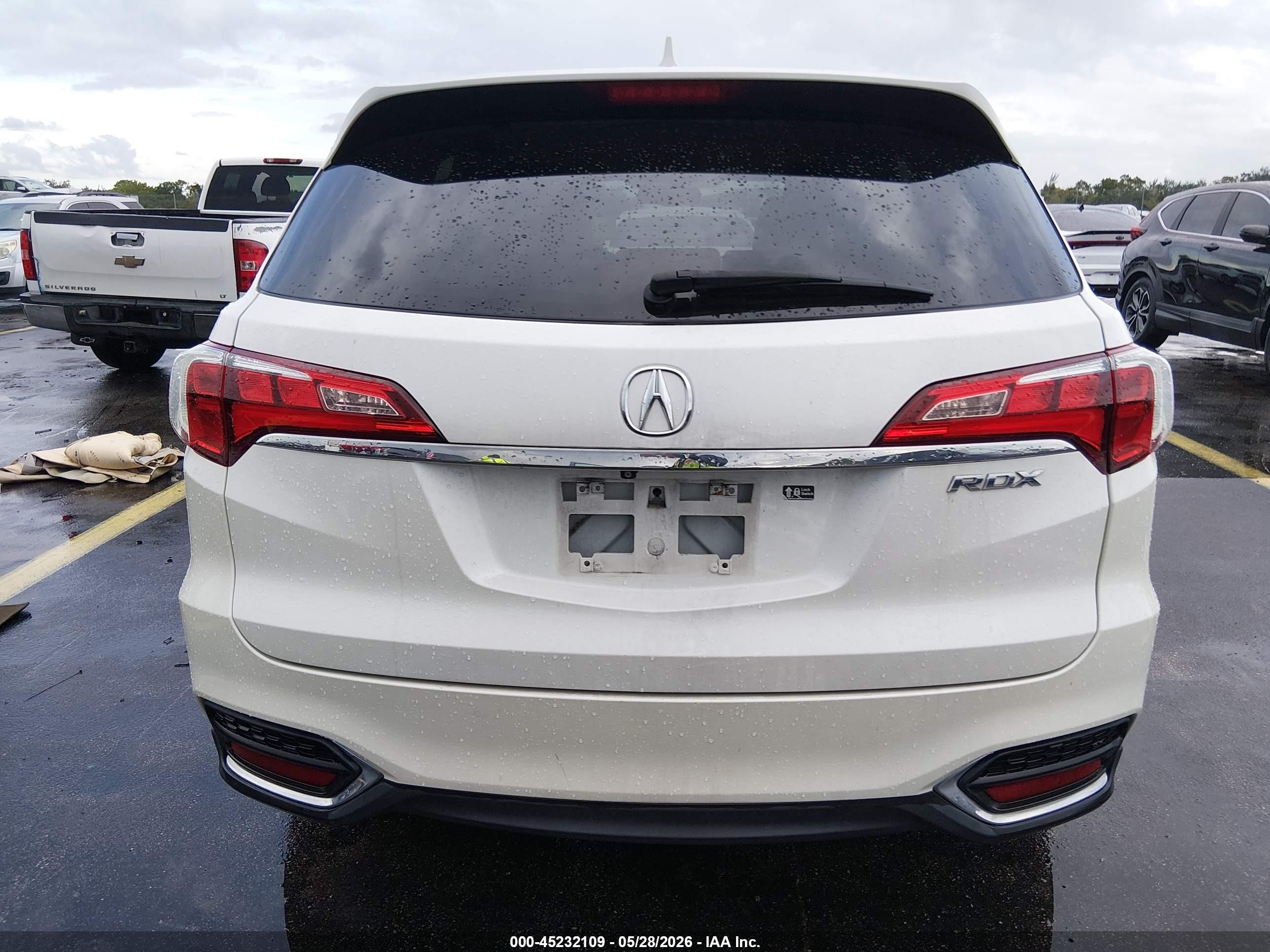 2016 Acura Rdx Acurawatch Plus Pkg Белый vin: 5J8TB3H30GL005295