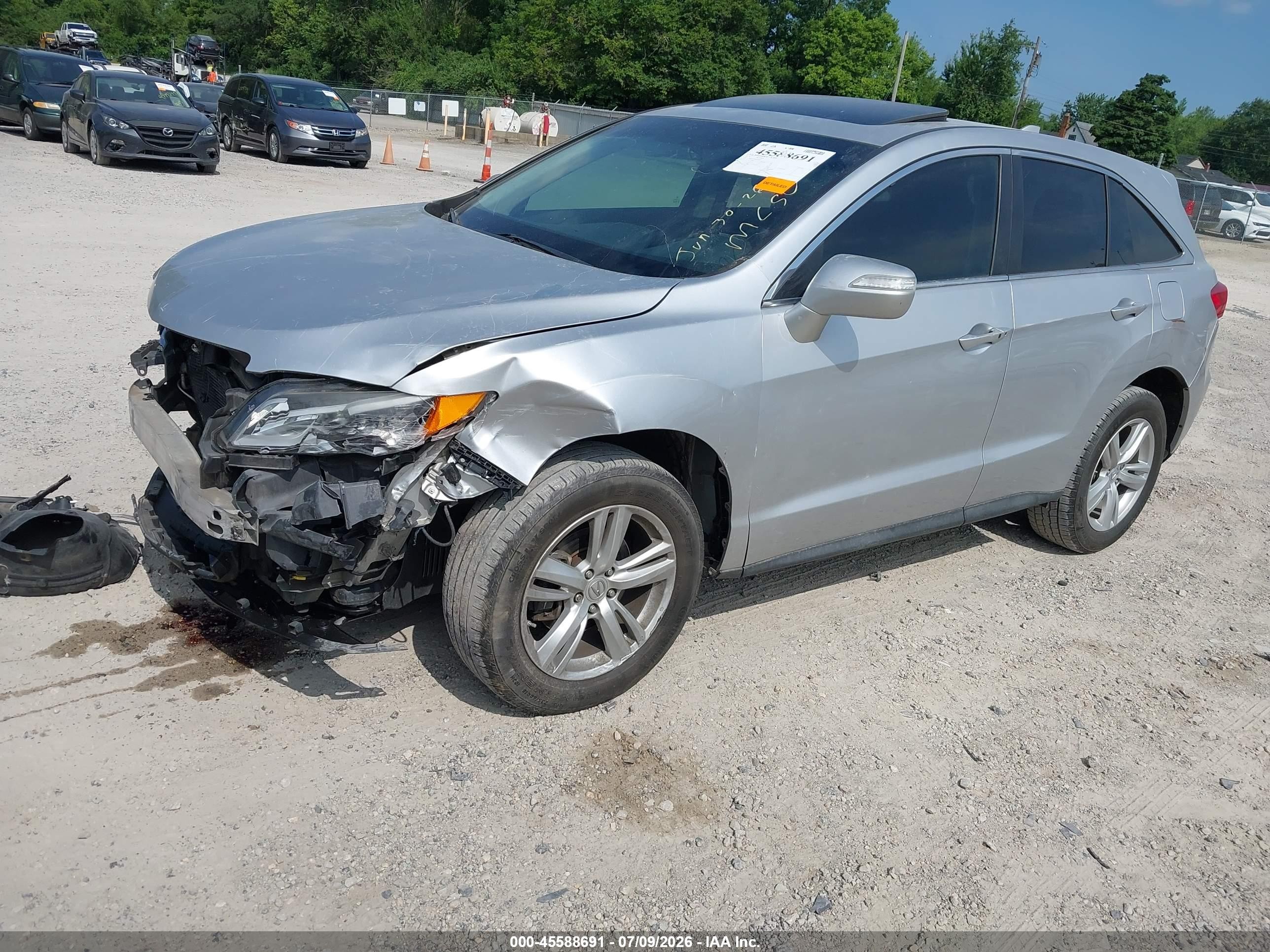 2013 Acura Rdx   Silver vin: 5J8TB3H31DL006175