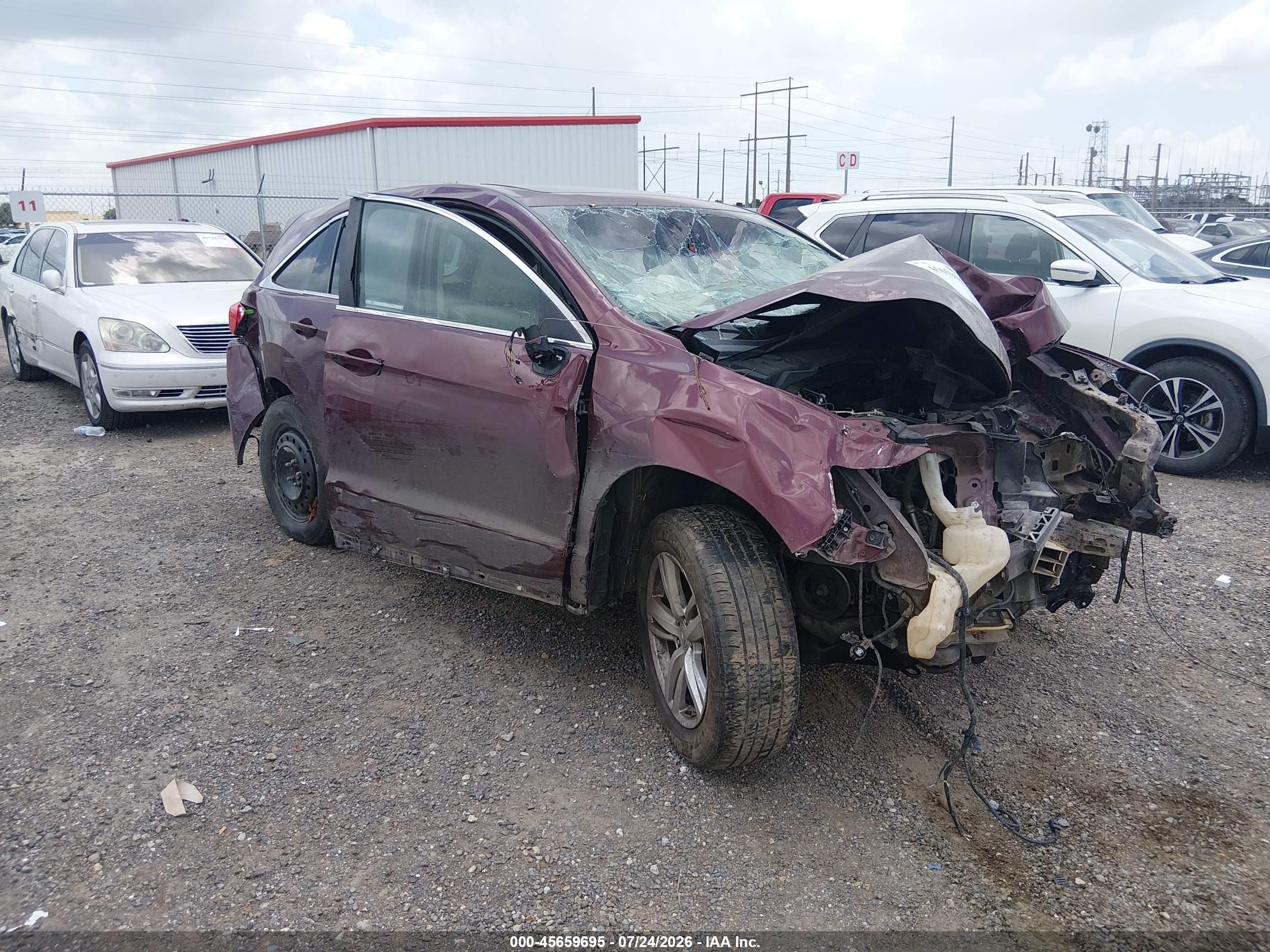 2013 Acura Rdx   Burgundy vin: 5J8TB3H31DL006371