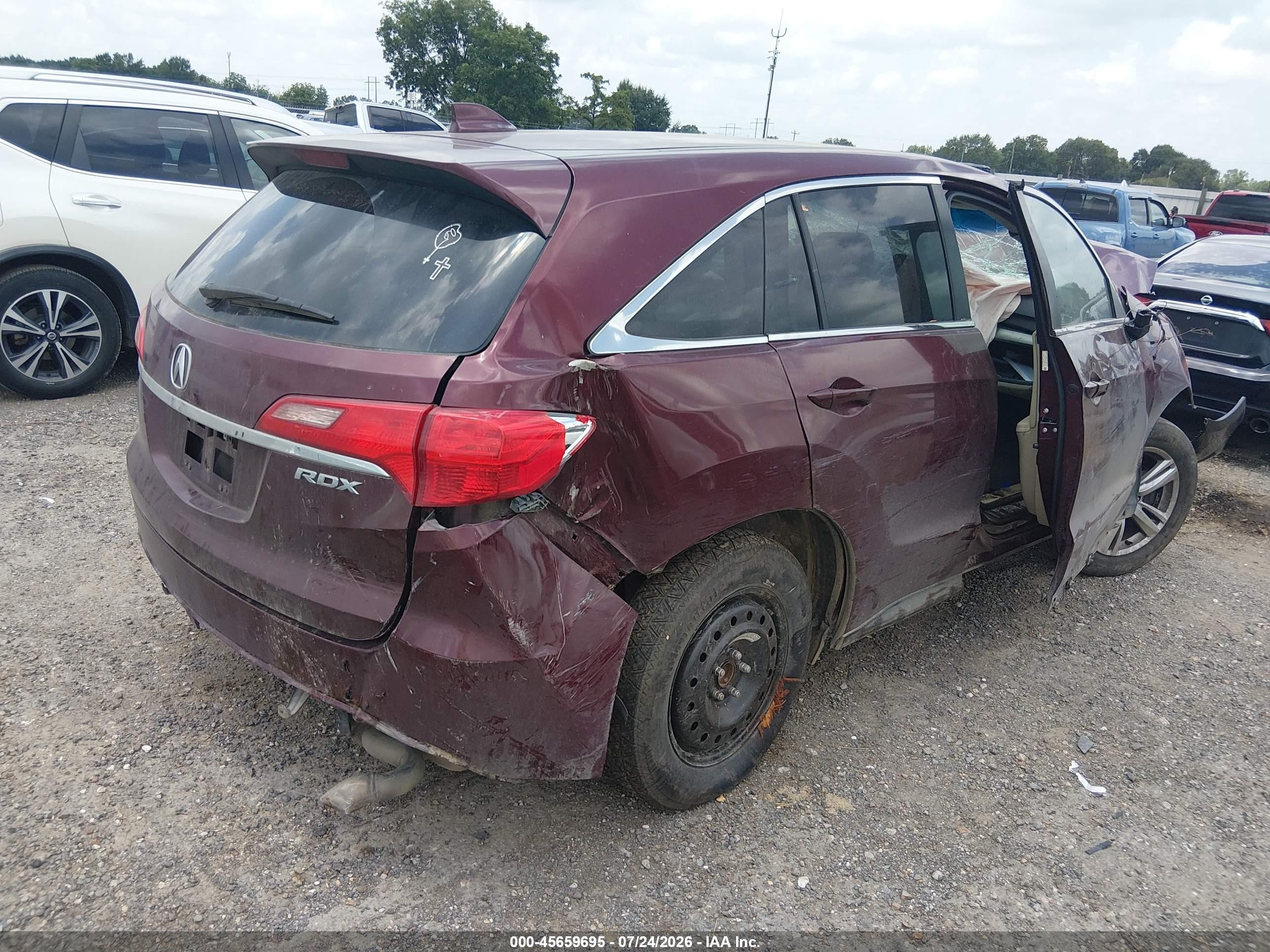 2013 Acura Rdx   Burgundy vin: 5J8TB3H31DL006371