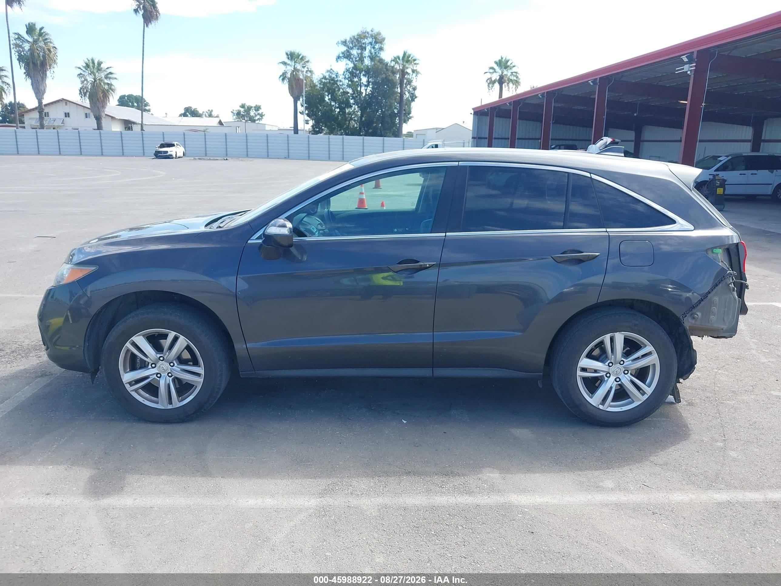 2015 Acura Rdx   Gray vin: 5J8TB3H34FL011776