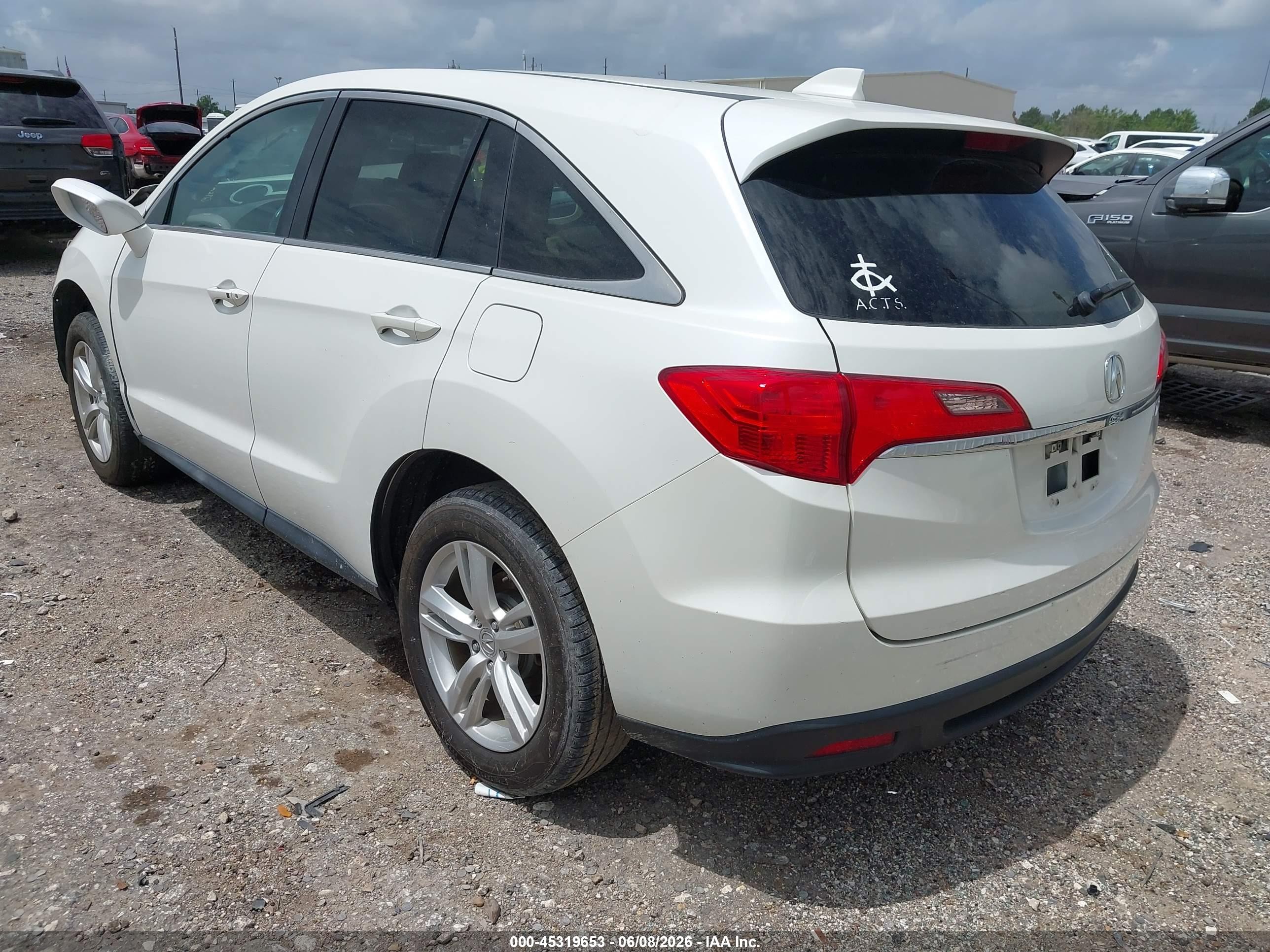 2014 Acura Rdx   White vin: 5J8TB3H35EL018167