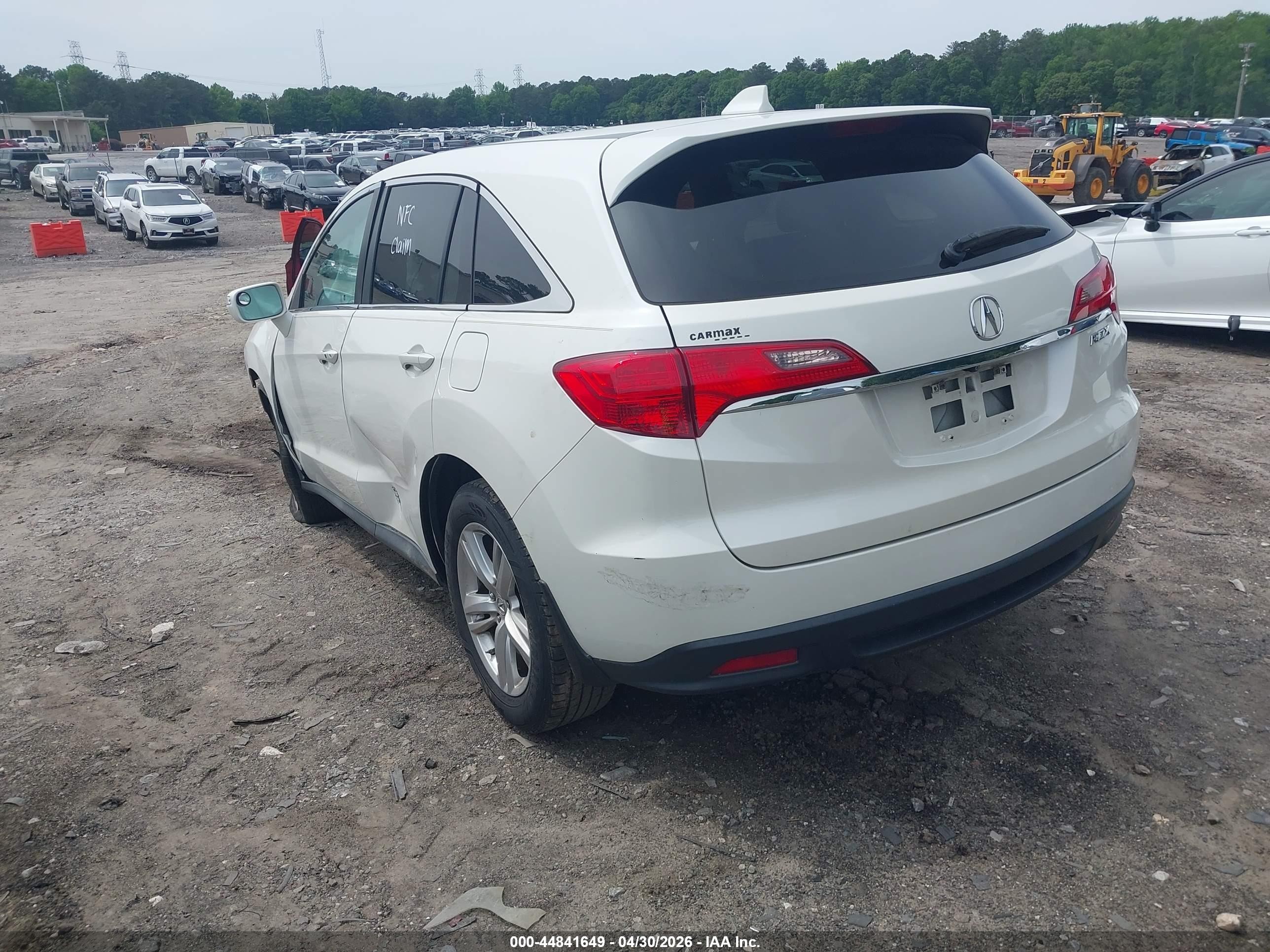2014 Acura Rdx   White vin: 5J8TB3H36EL000809