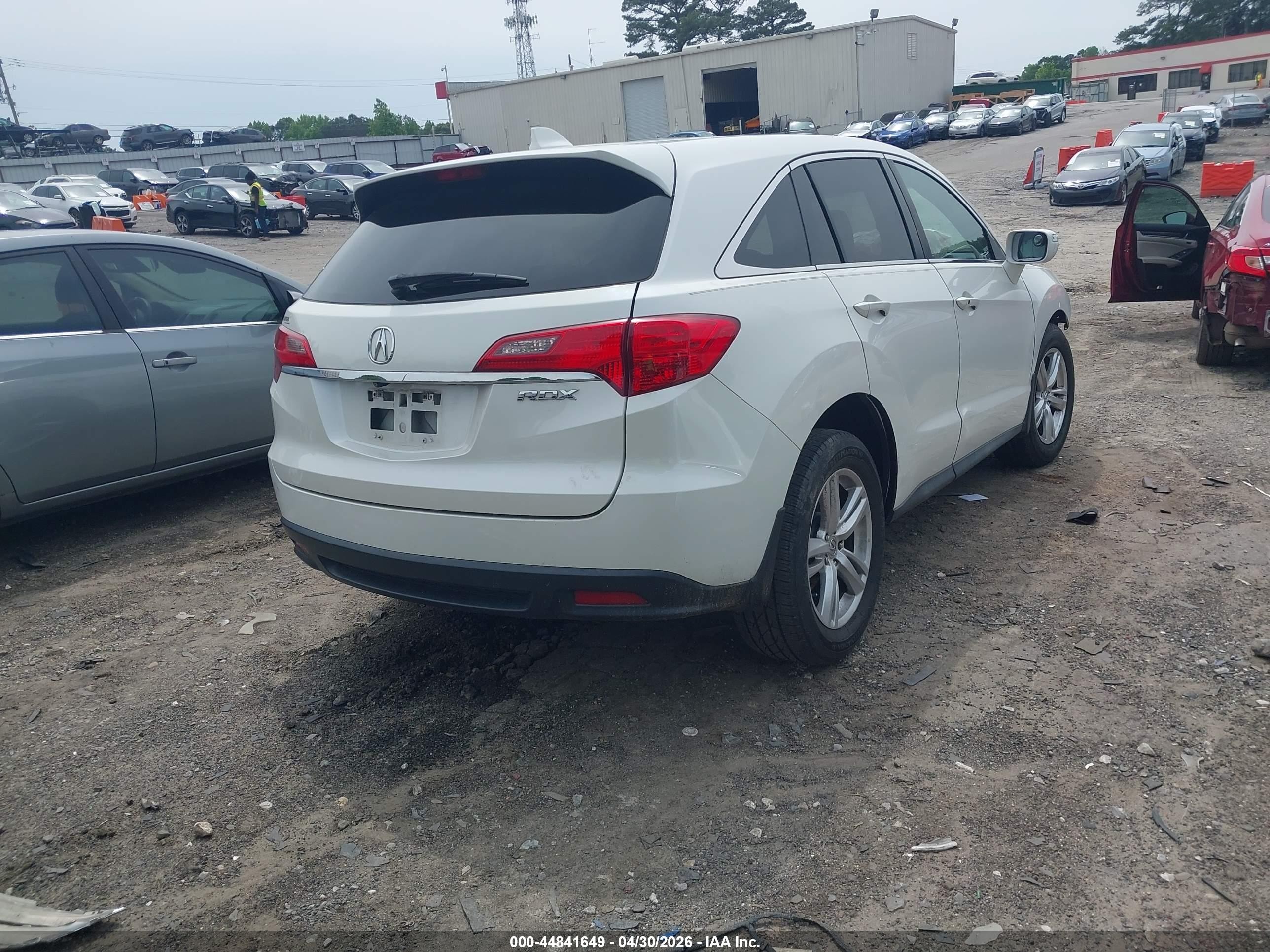 2014 Acura Rdx   White vin: 5J8TB3H36EL000809