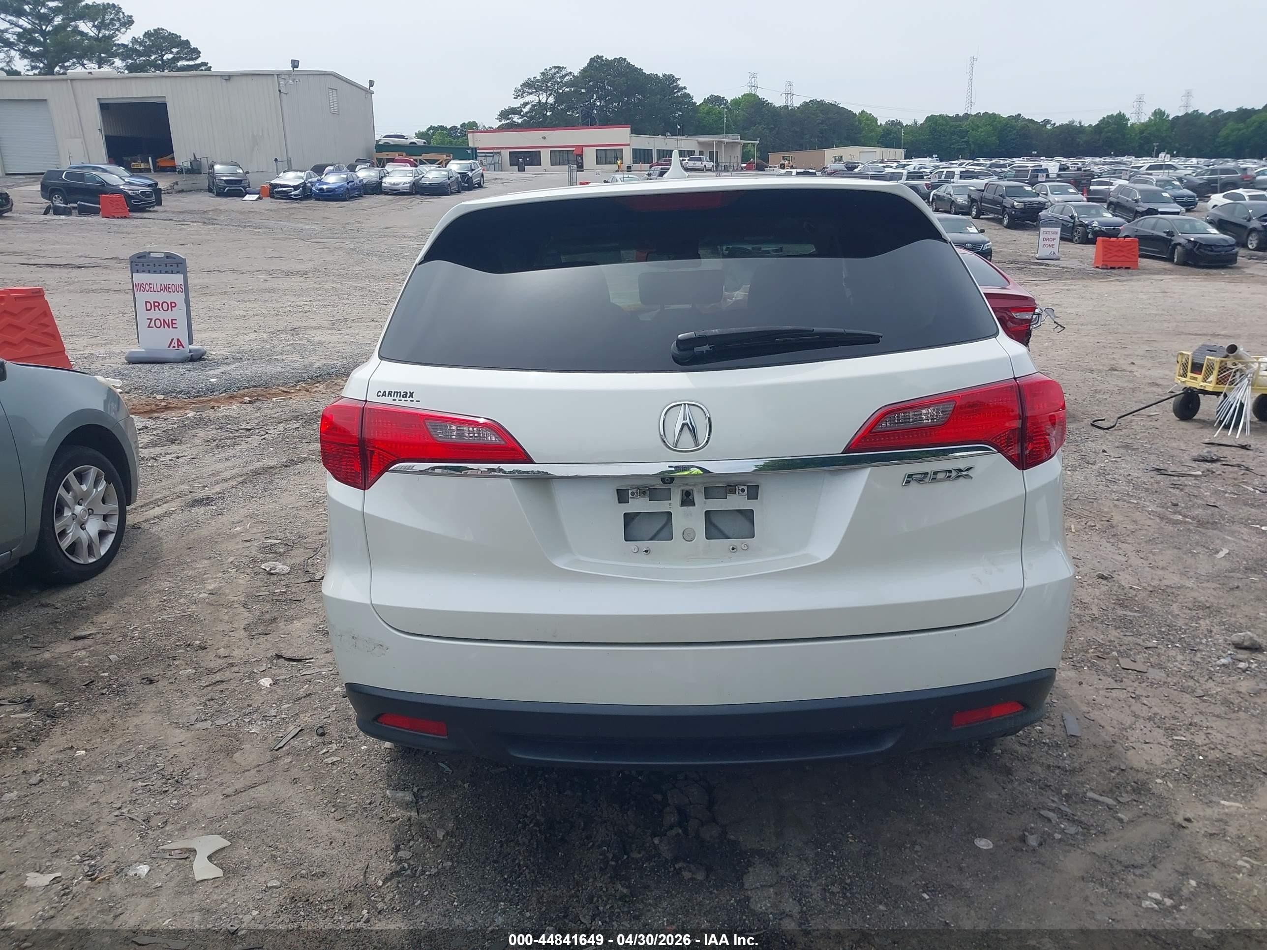 2014 Acura Rdx   White vin: 5J8TB3H36EL000809