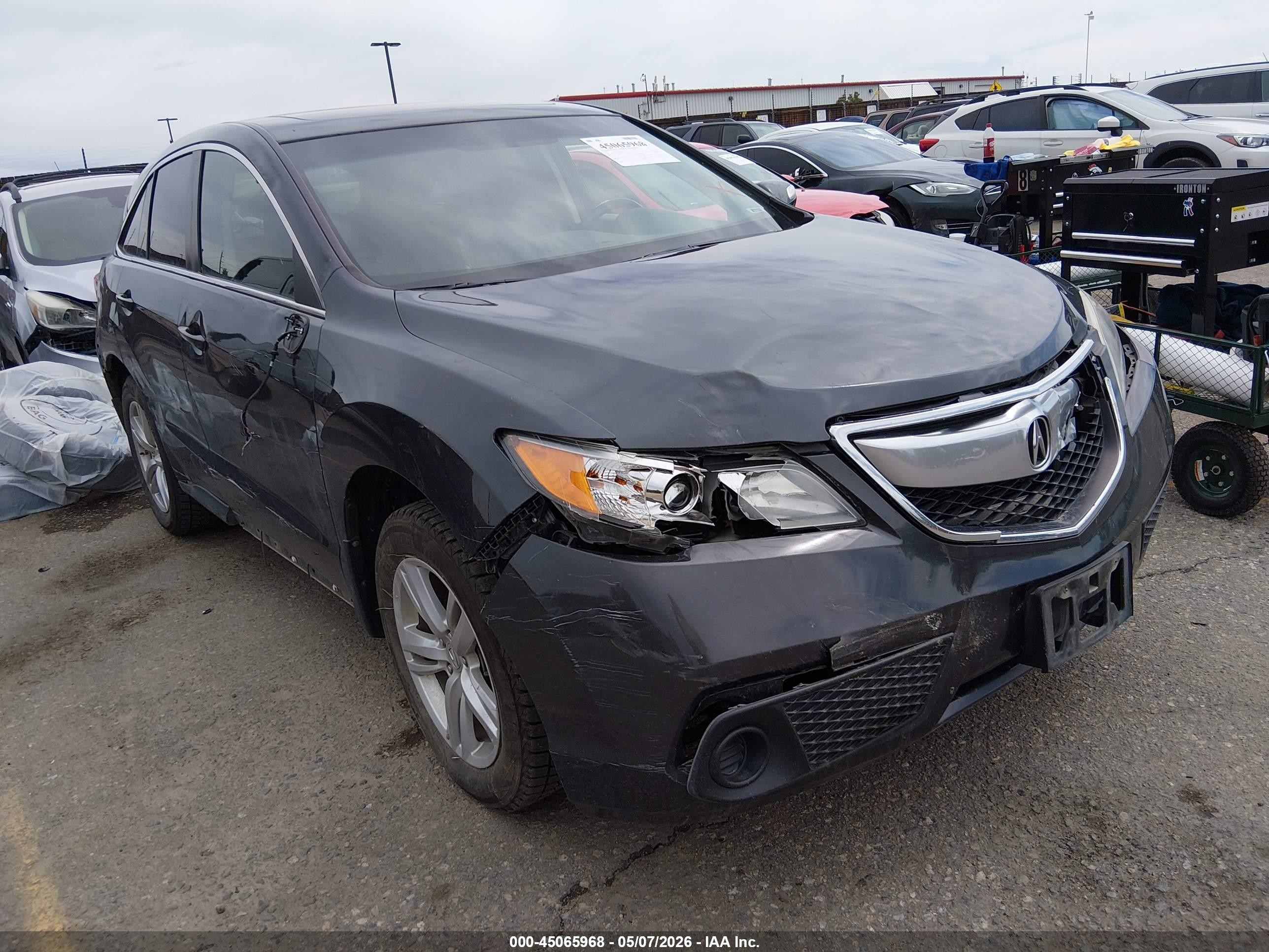 2015 Acura Rdx   Gray vin: 5J8TB3H36FL002075