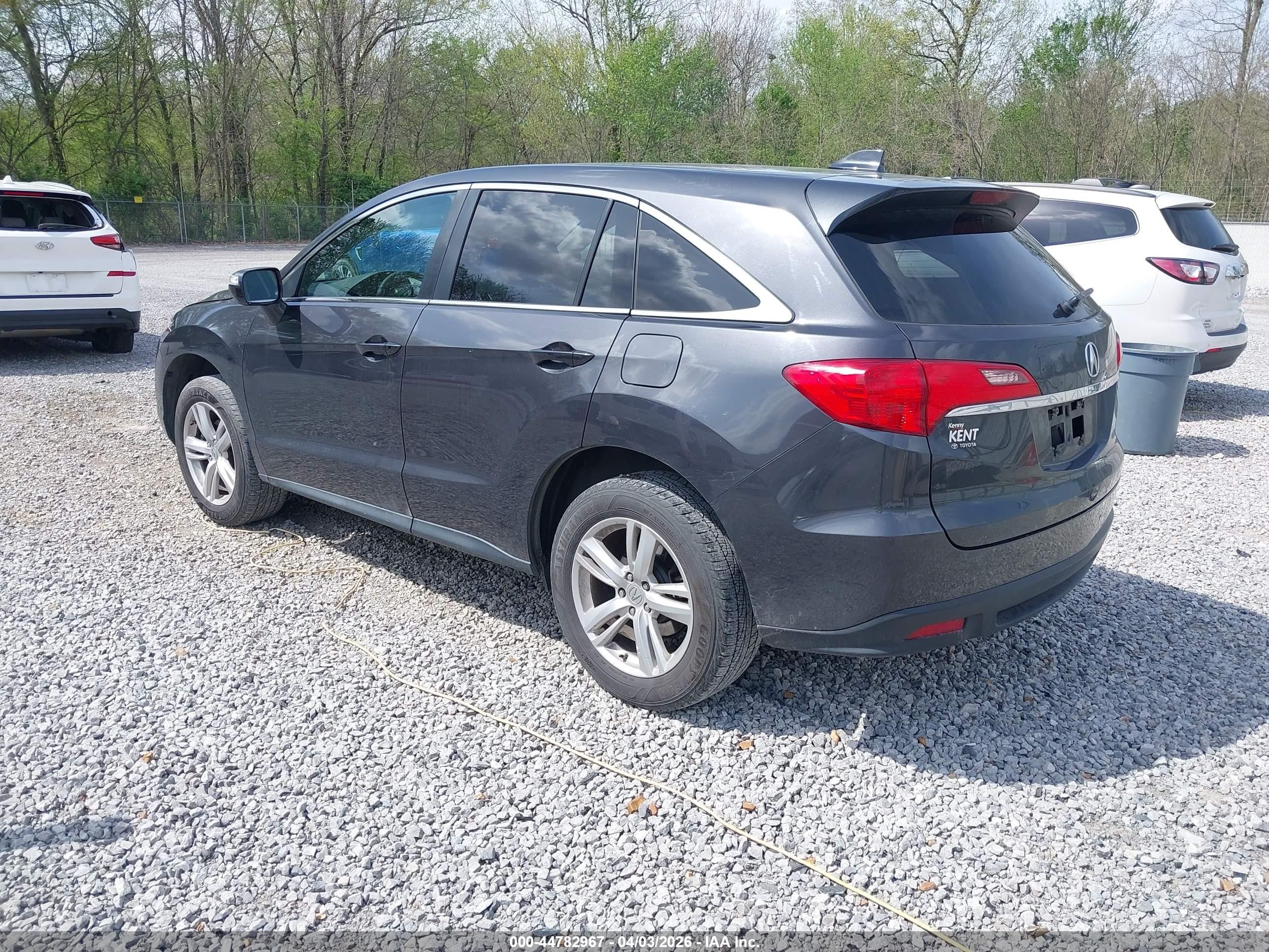 2015 Acura Rdx   Gray vin: 5J8TB3H36FL015053
