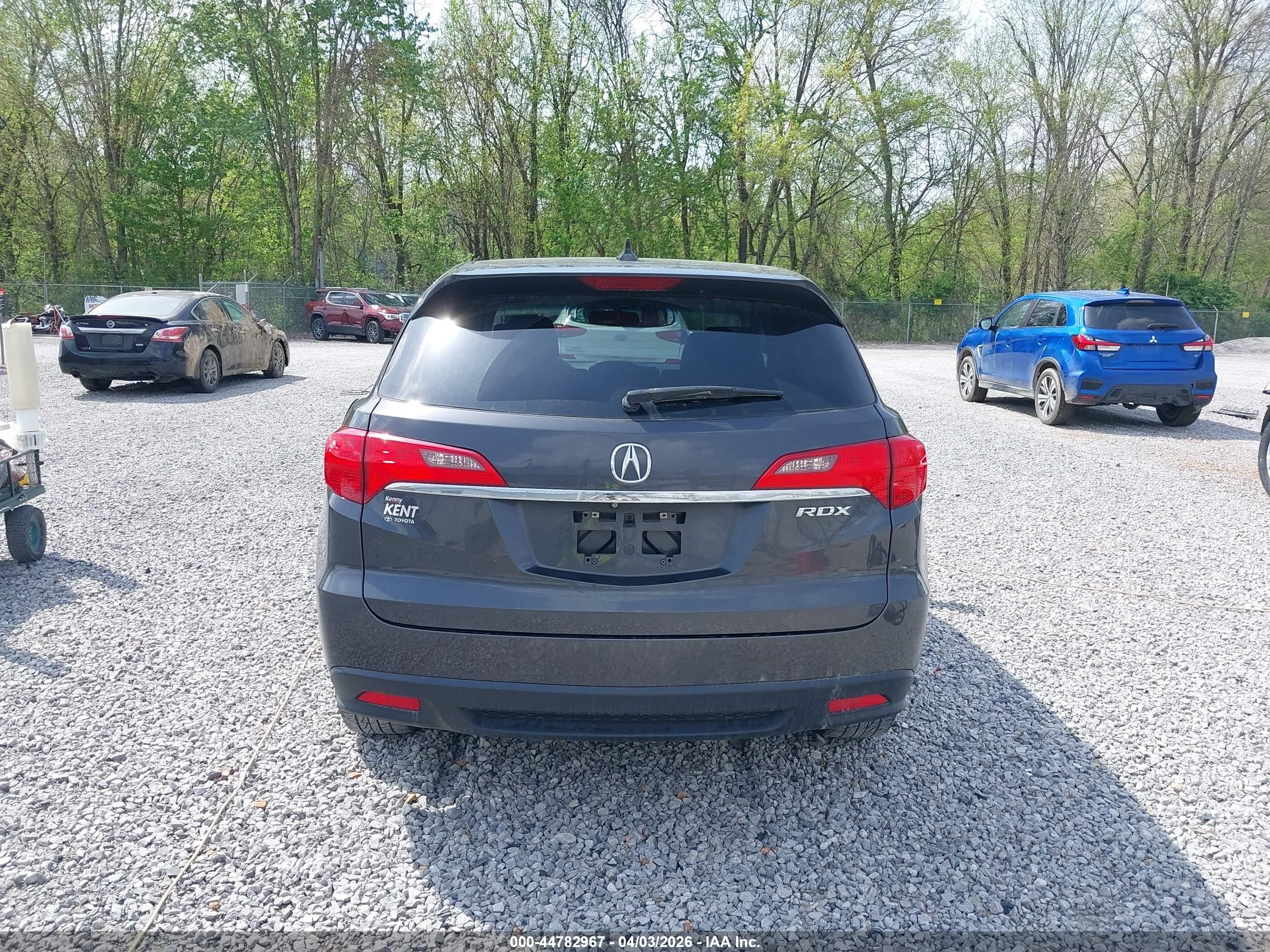 2015 Acura Rdx   Gray vin: 5J8TB3H36FL015053