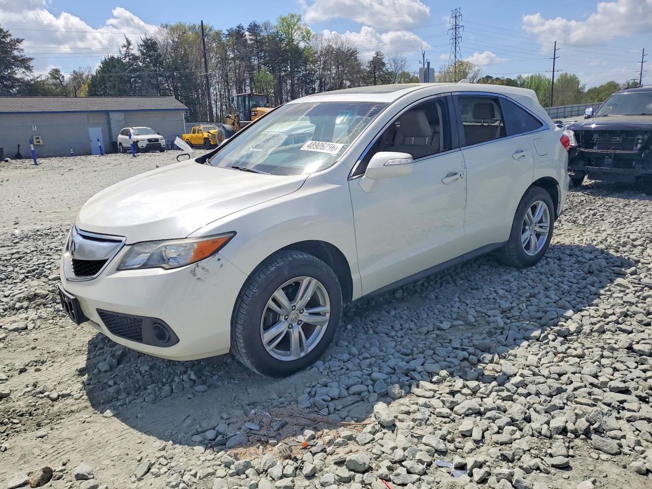2015 Acura Rdx White vin: 5J8TB3H37FL018527