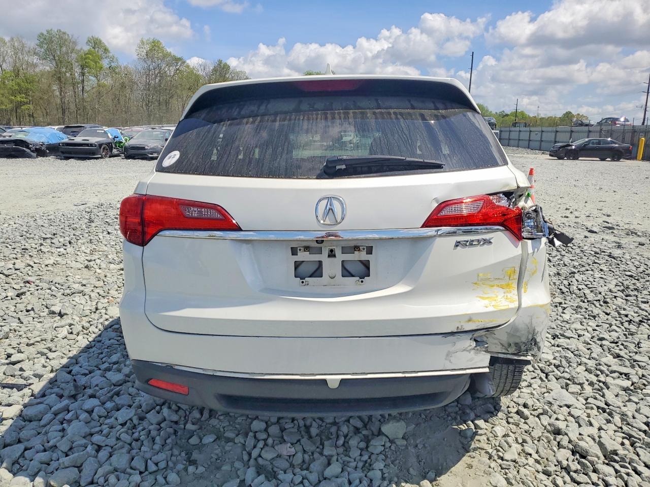 2015 Acura Rdx White vin: 5J8TB3H37FL018527