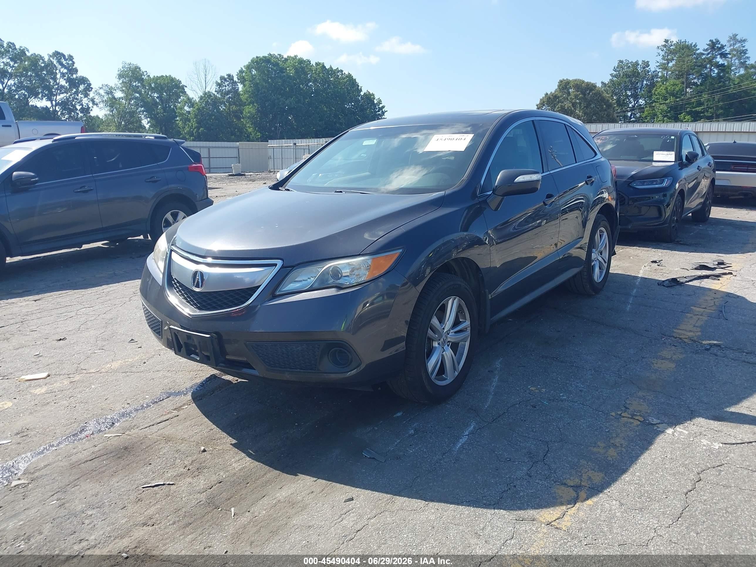 2015 Acura Rdx   Gray vin: 5J8TB3H39FL010932