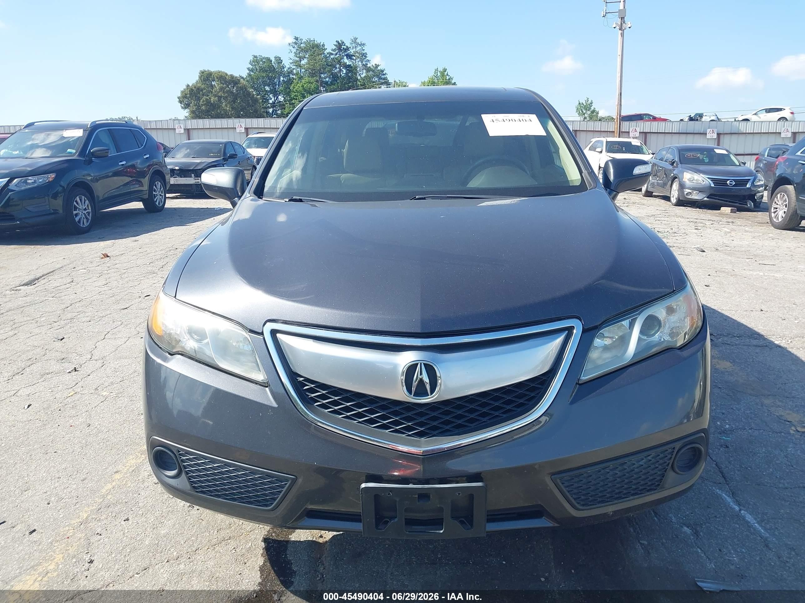 2015 Acura Rdx   Gray vin: 5J8TB3H39FL010932