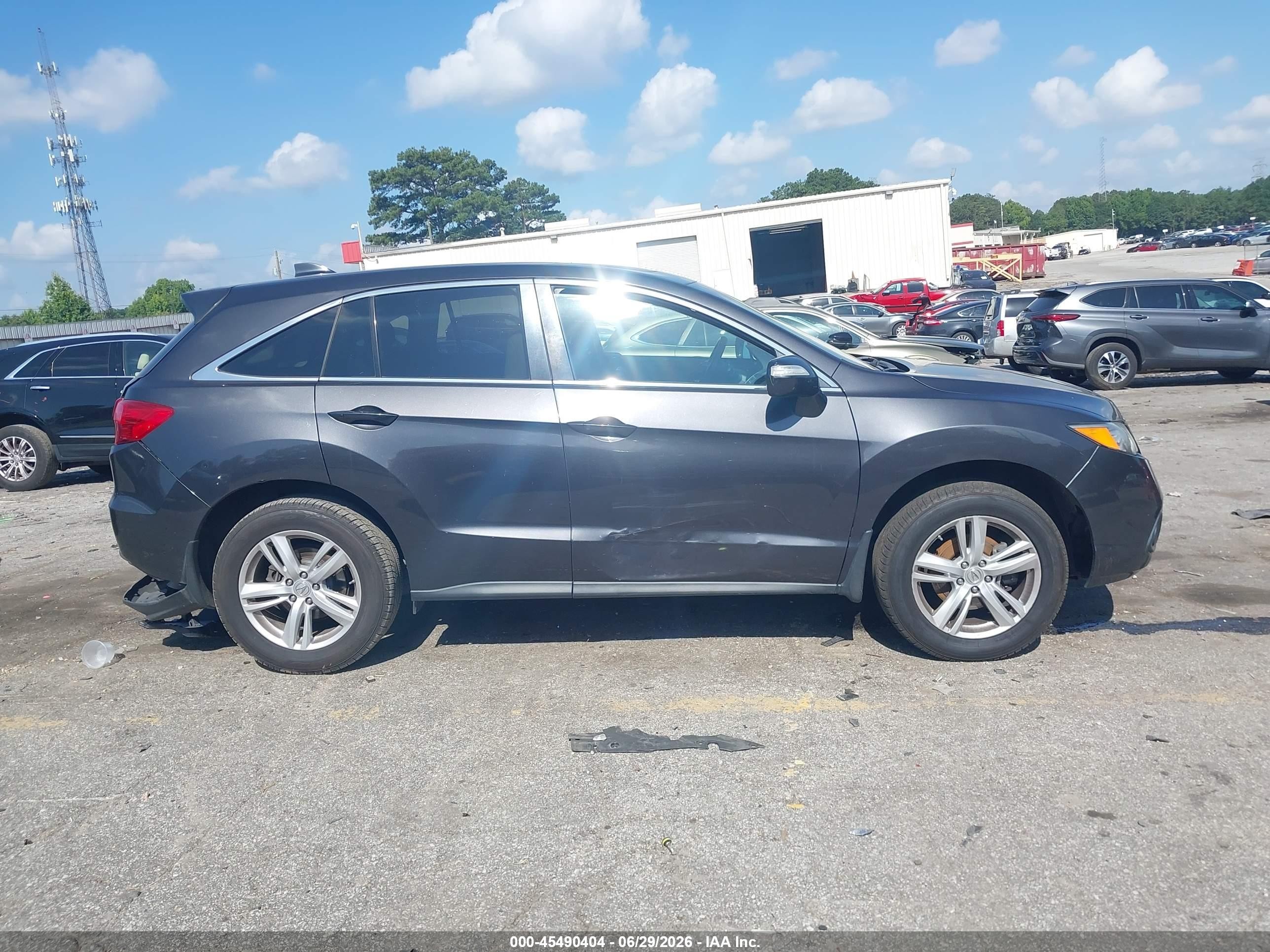 2015 Acura Rdx   Gray vin: 5J8TB3H39FL010932