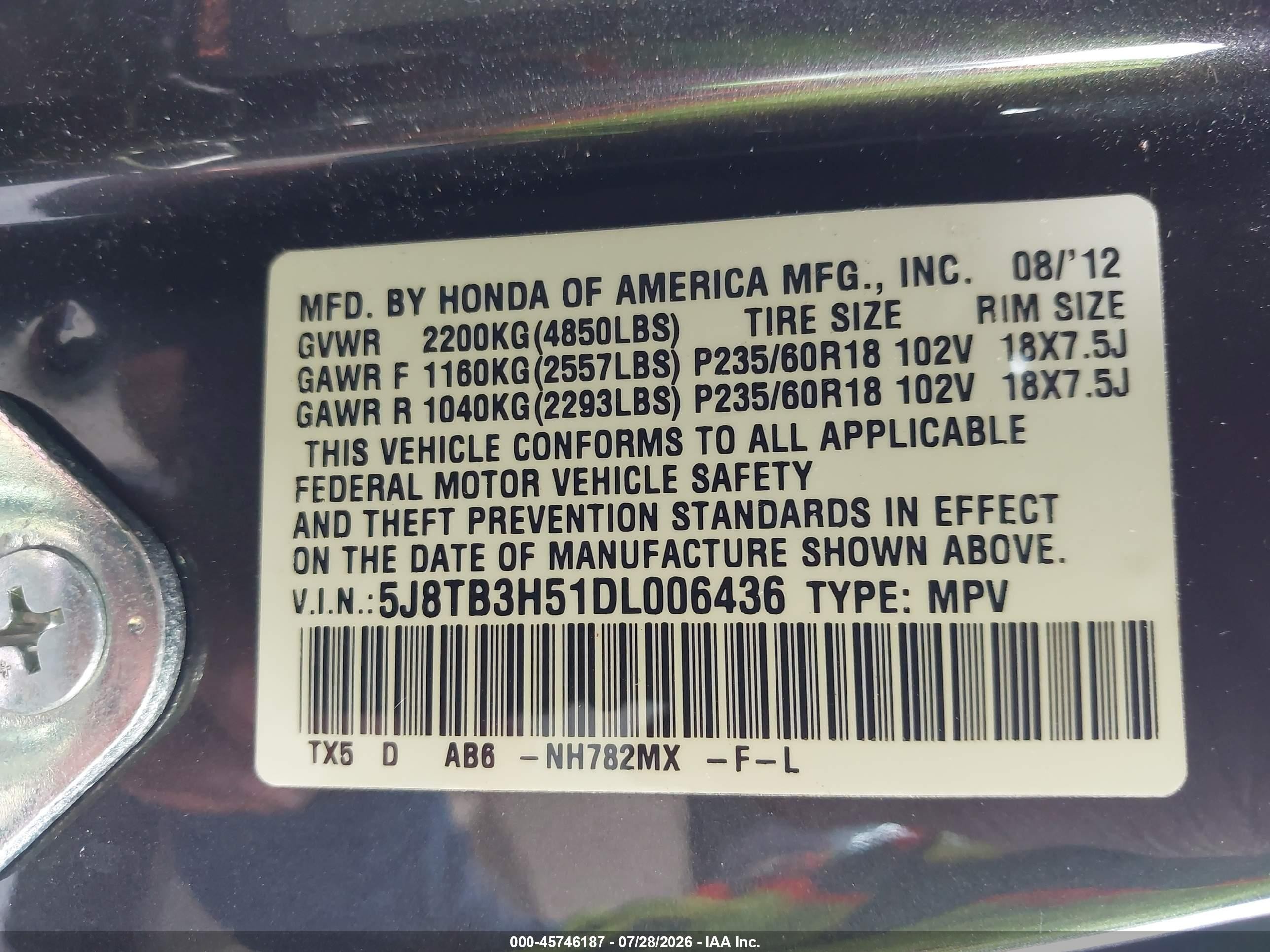 2013 Acura Rdx   Gray vin: 5J8TB3H51DL006436