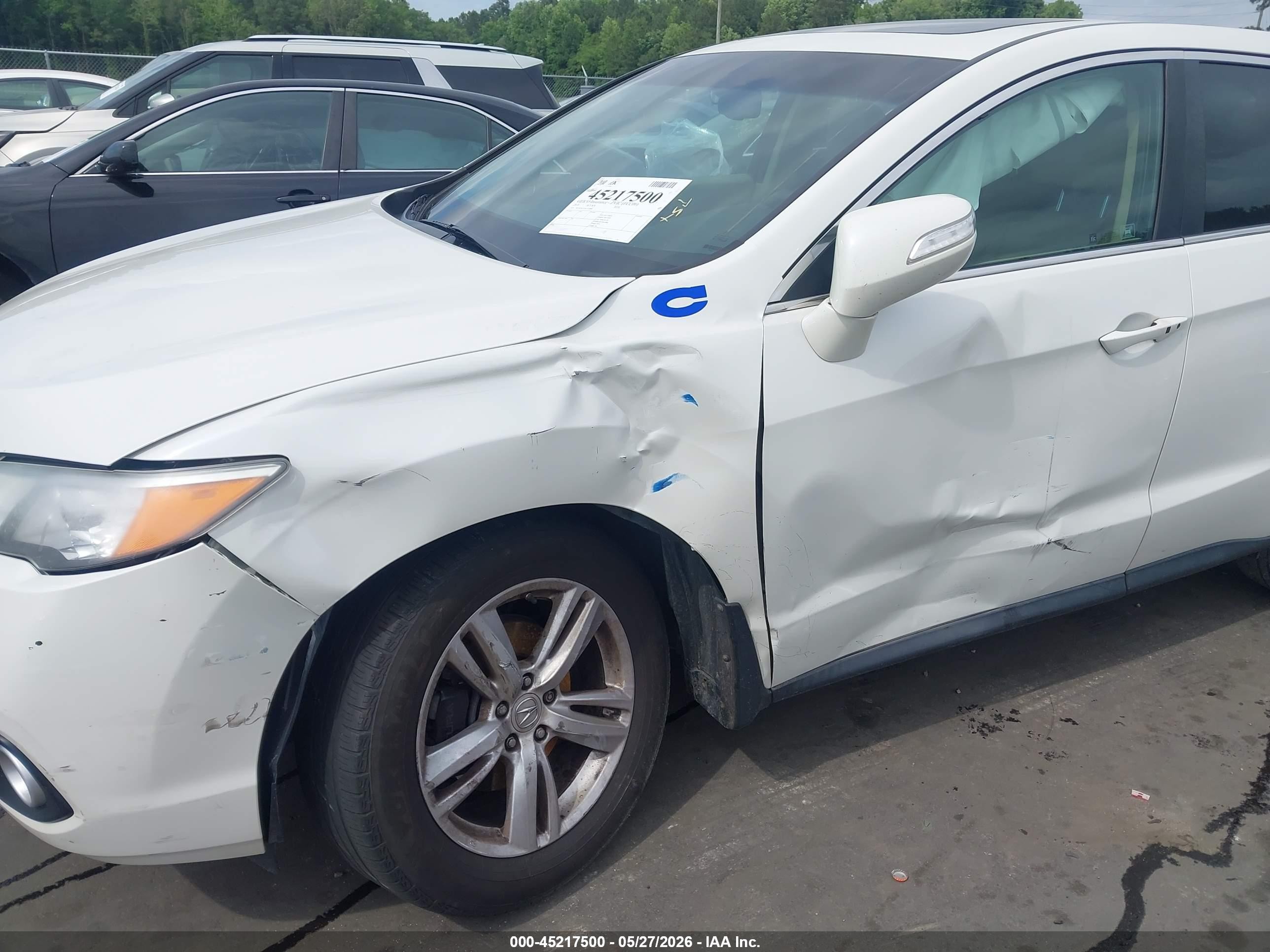 2013 Acura Rdx   Белый vin: 5J8TB3H51DL010888
