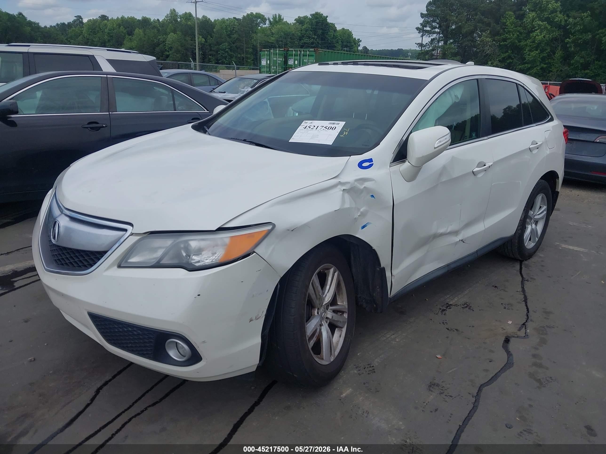 2013 Acura Rdx   Белый vin: 5J8TB3H51DL010888