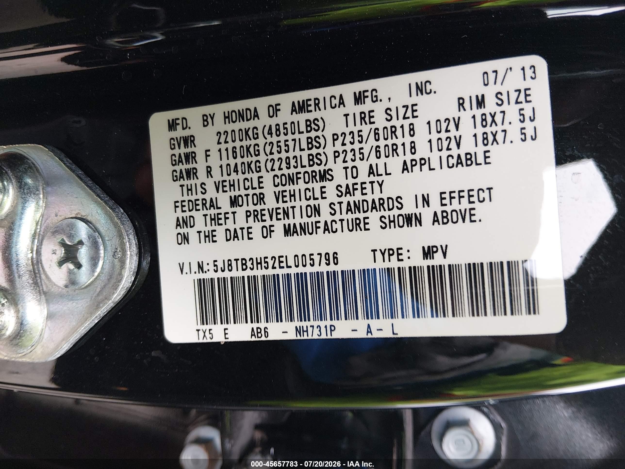 2014 Acura Rdx   Black vin: 5J8TB3H52EL005796