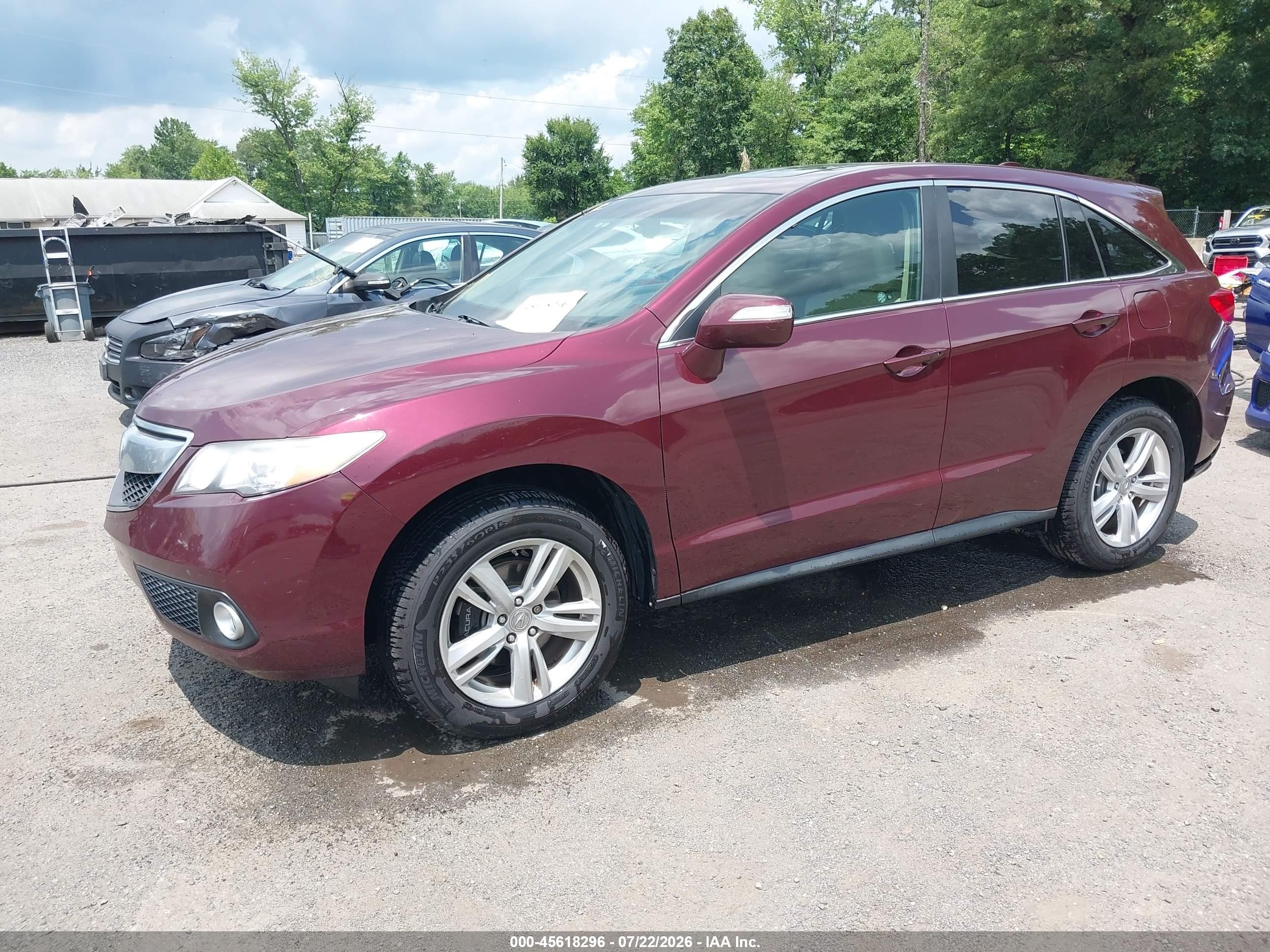 2014 Acura Rdx   Бордовый vin: 5J8TB3H52EL007225