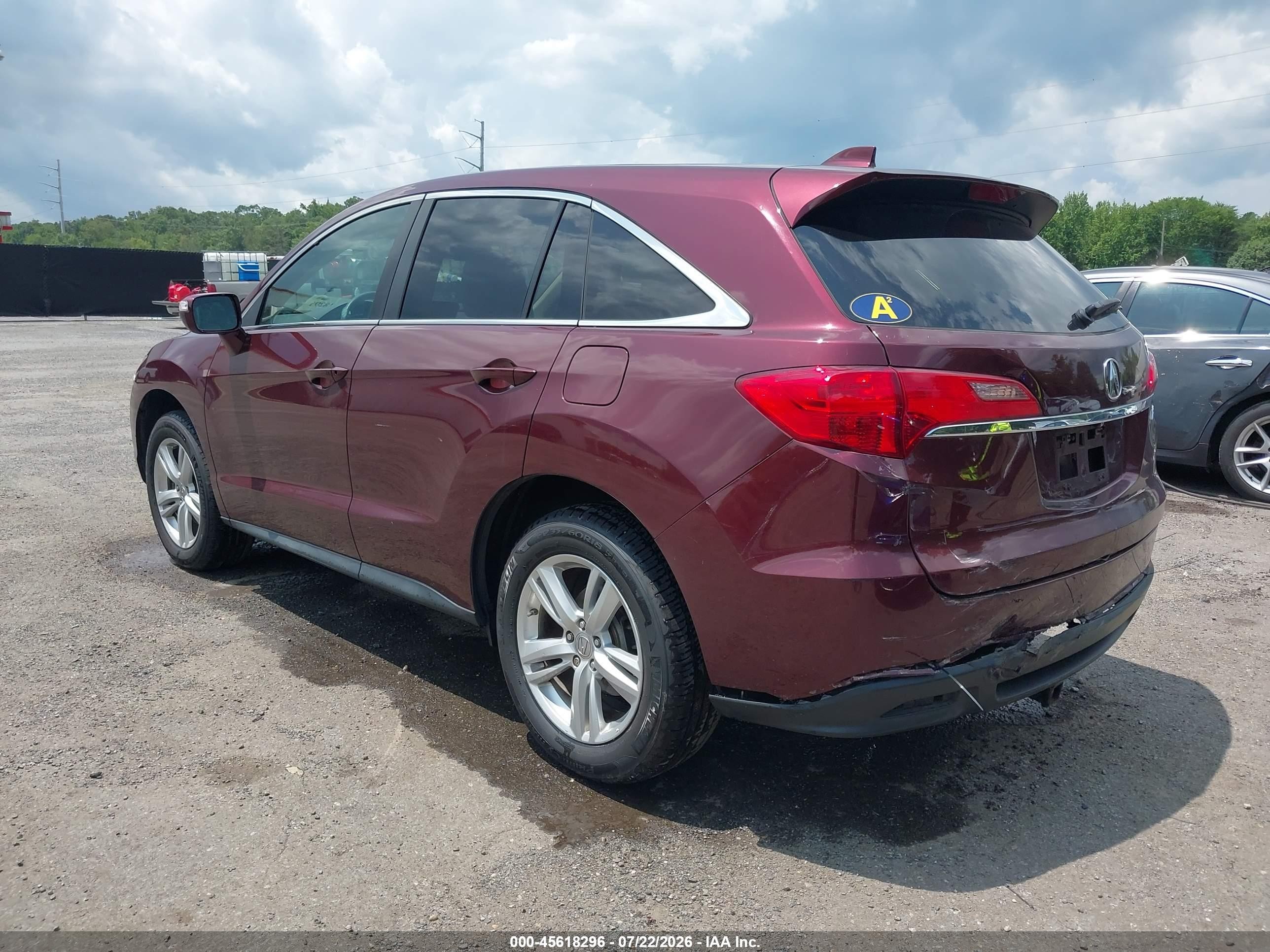 2014 Acura Rdx   Бордовый vin: 5J8TB3H52EL007225