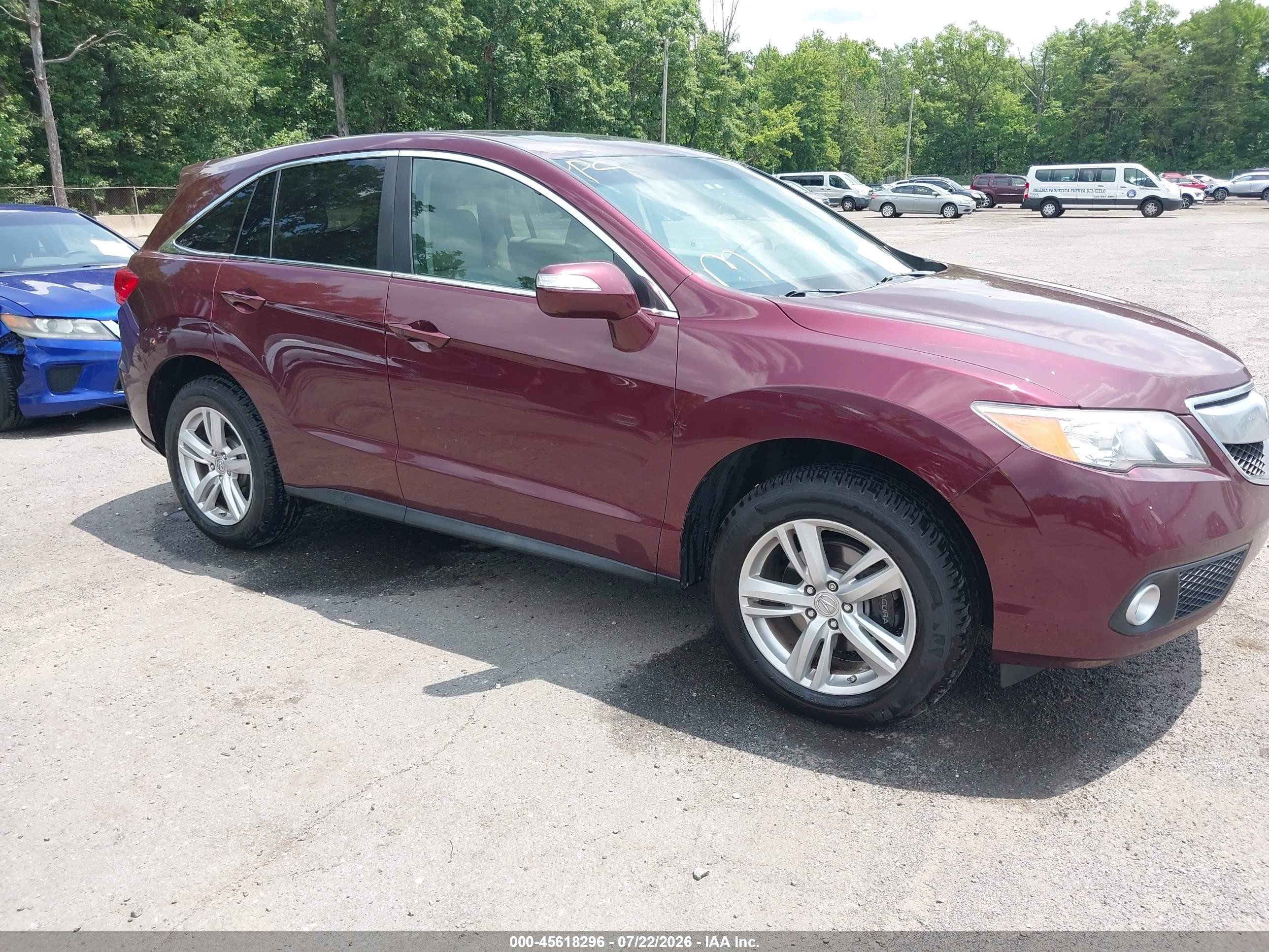 2014 Acura Rdx   Burgundy vin: 5J8TB3H52EL007225