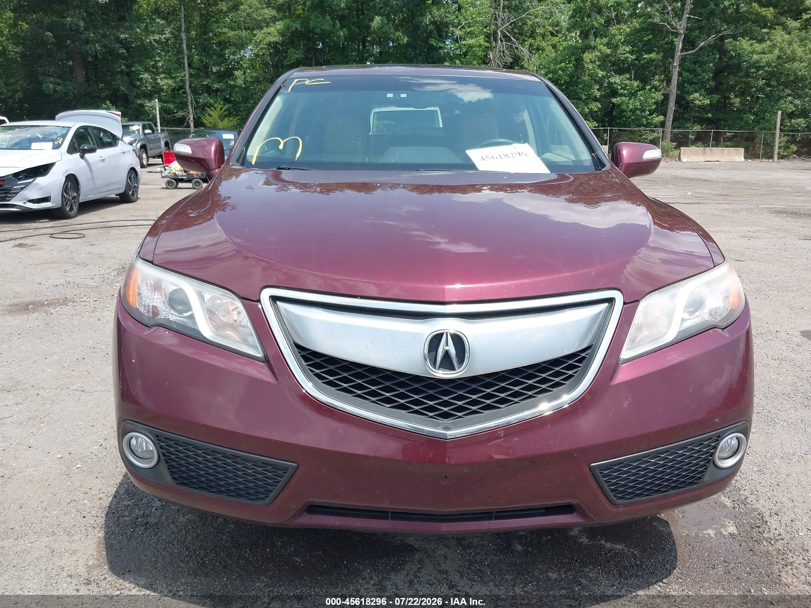 2014 Acura Rdx   Бордовый vin: 5J8TB3H52EL007225