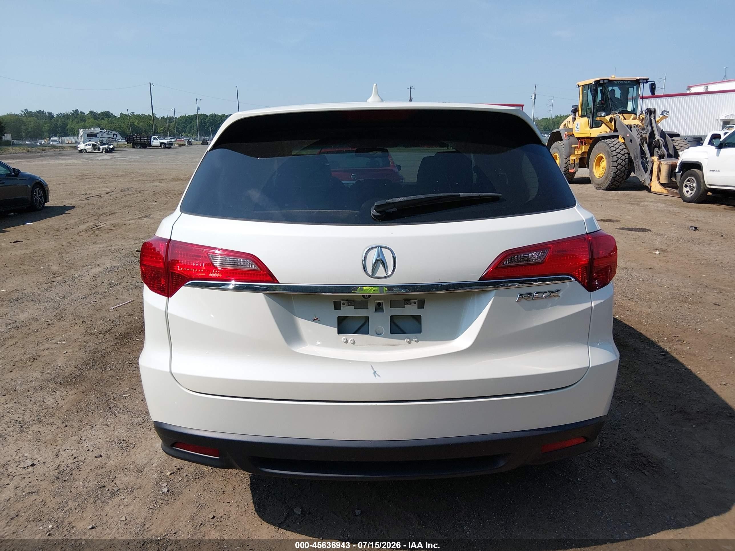 2014 Acura Rdx   Белый vin: 5J8TB3H52EL009556