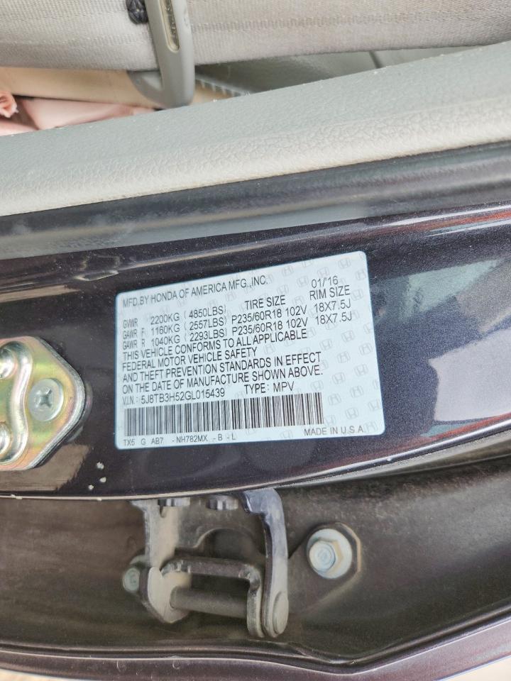 2016 Acura Rdx Technology Серый vin: 5J8TB3H52GL015439