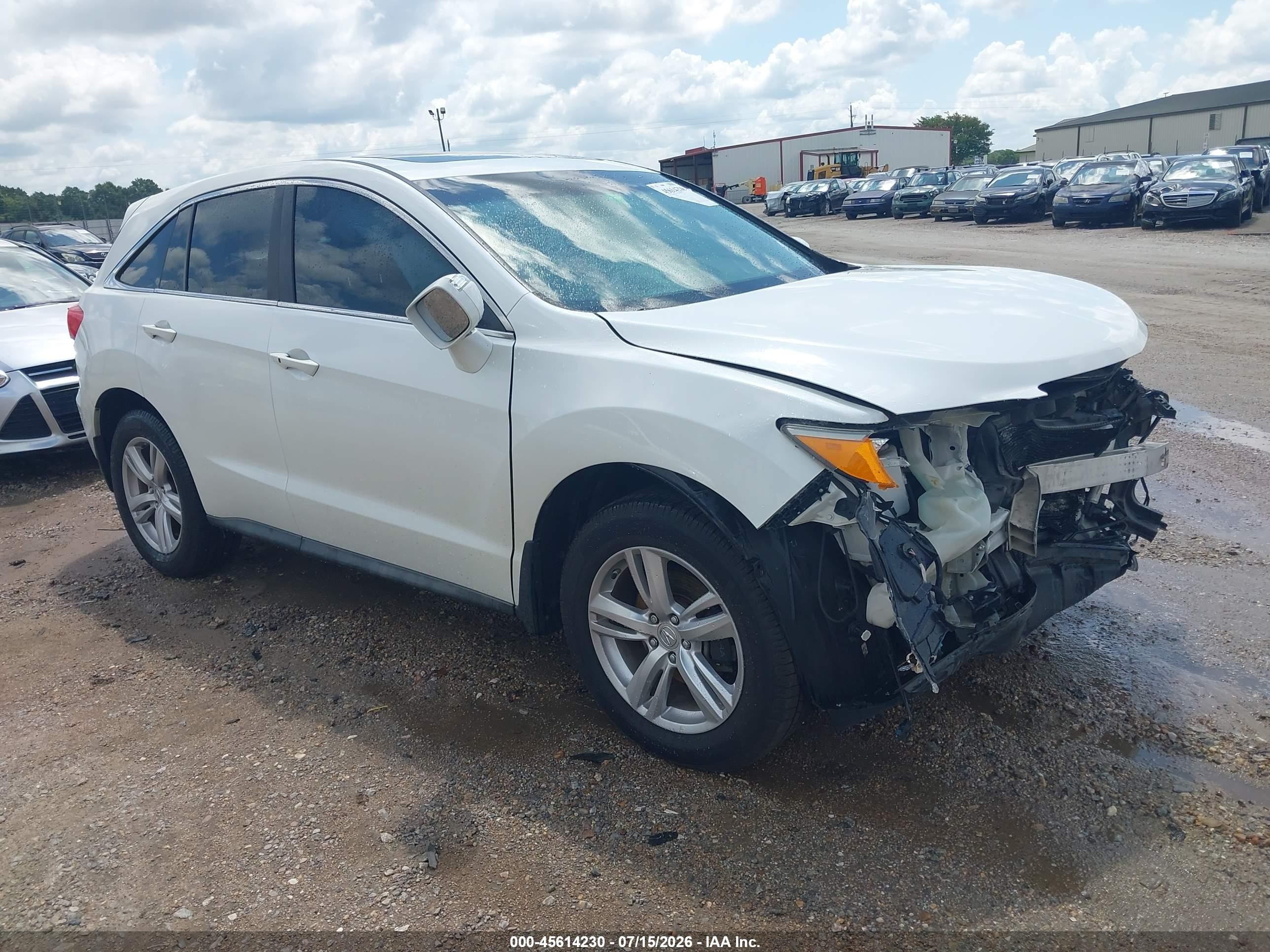 2014 Acura Rdx   White vin: 5J8TB3H53EL010442