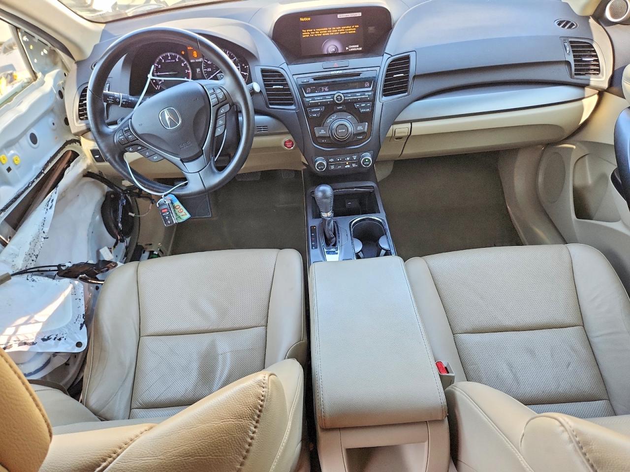 2014 Acura Rdx Technology White vin: 5J8TB3H53EL015995