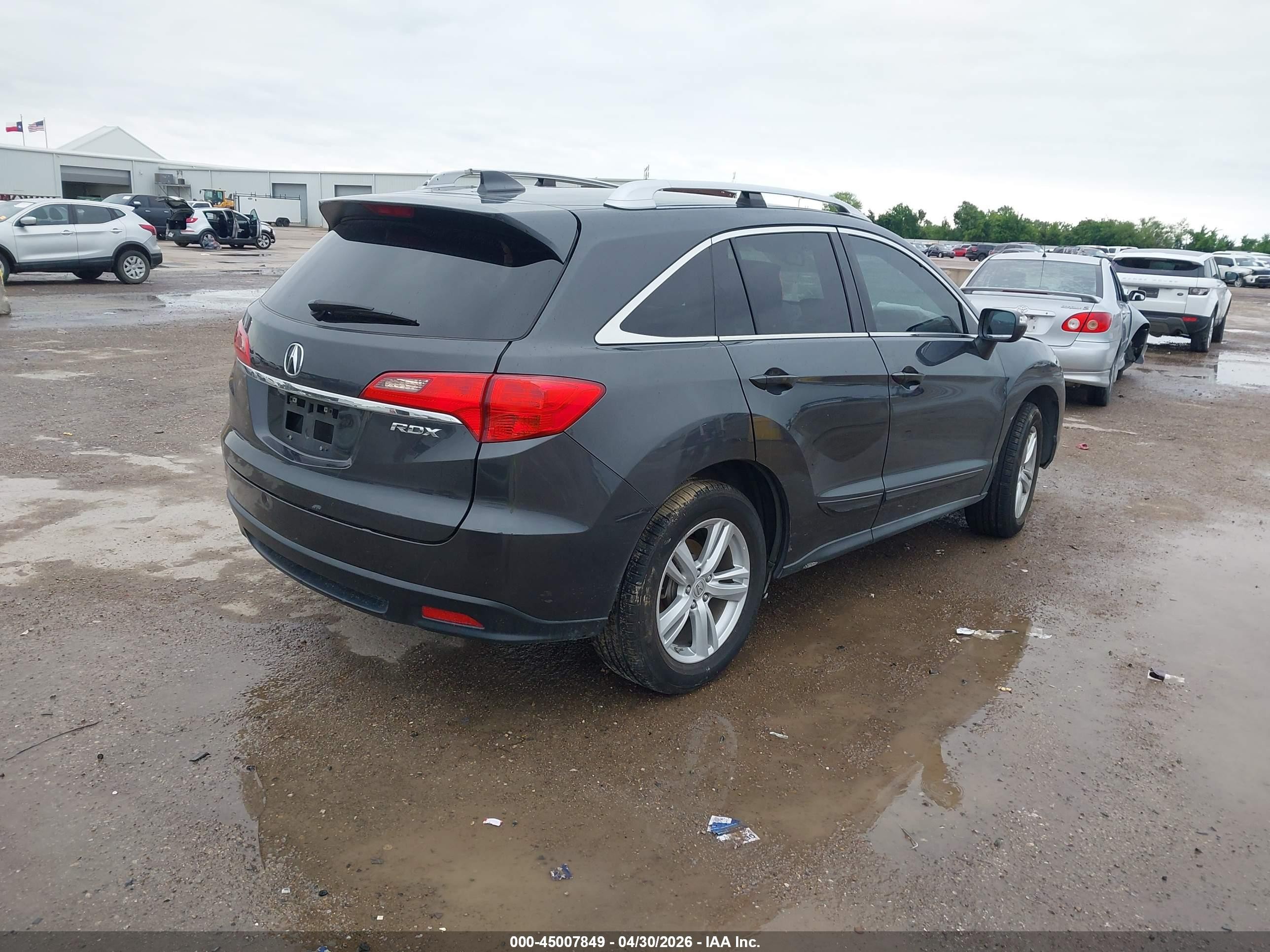 2013 Acura Rdx   Gray vin: 5J8TB3H54DL008777