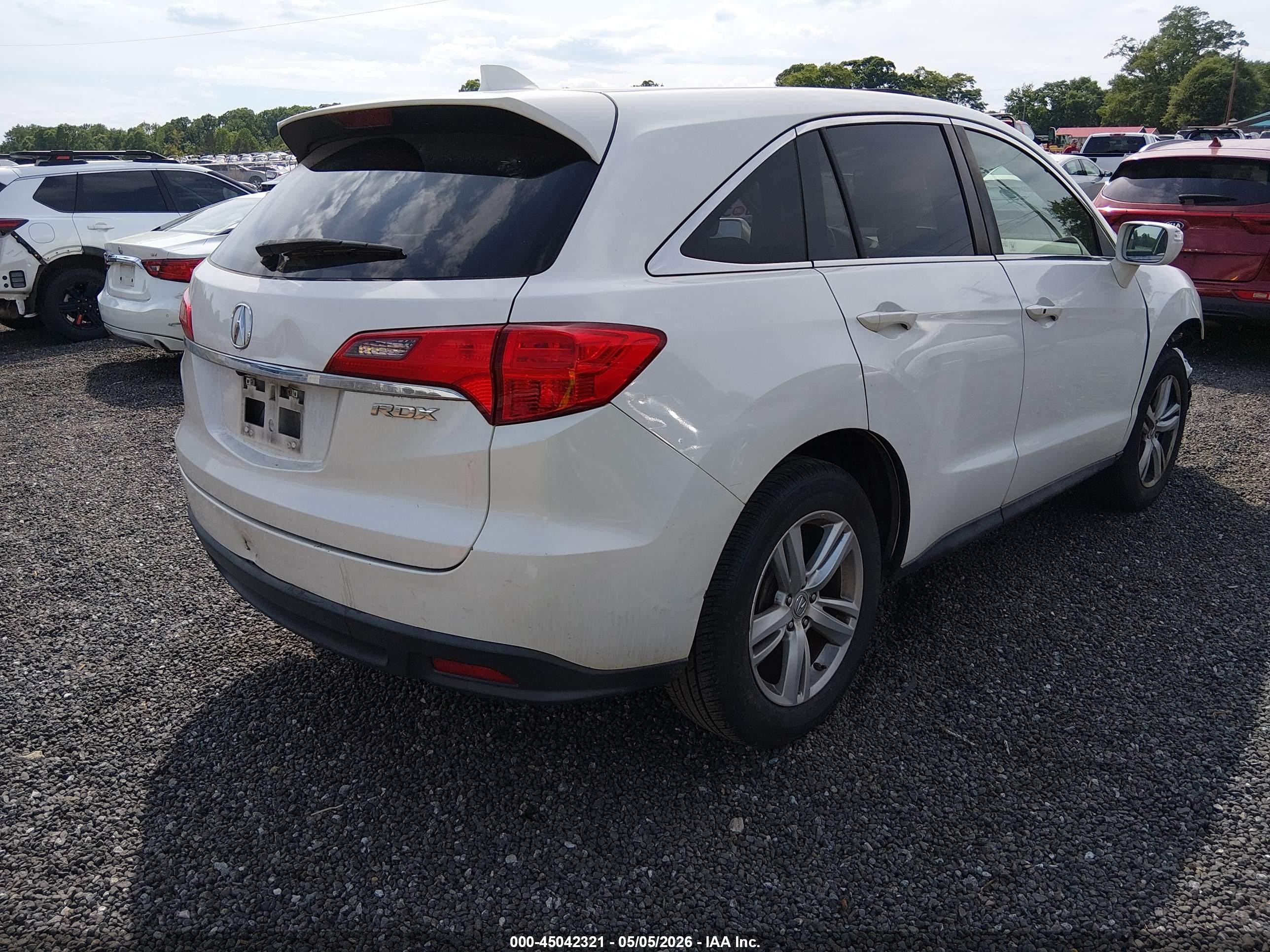 2013 Acura Rdx   Белый vin: 5J8TB3H54DL014854