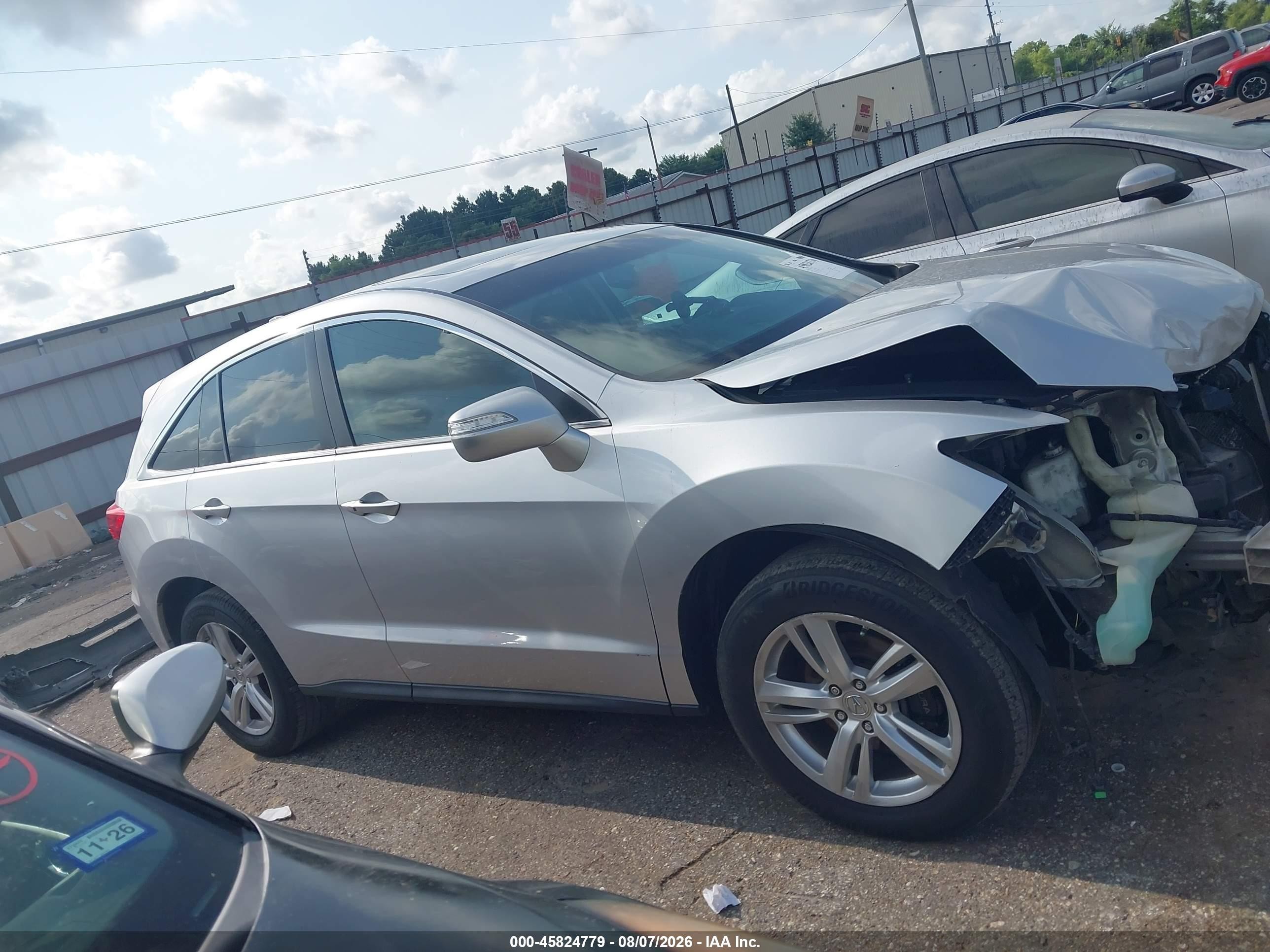 2014 Acura Rdx   Silver vin: 5J8TB3H54EL005475