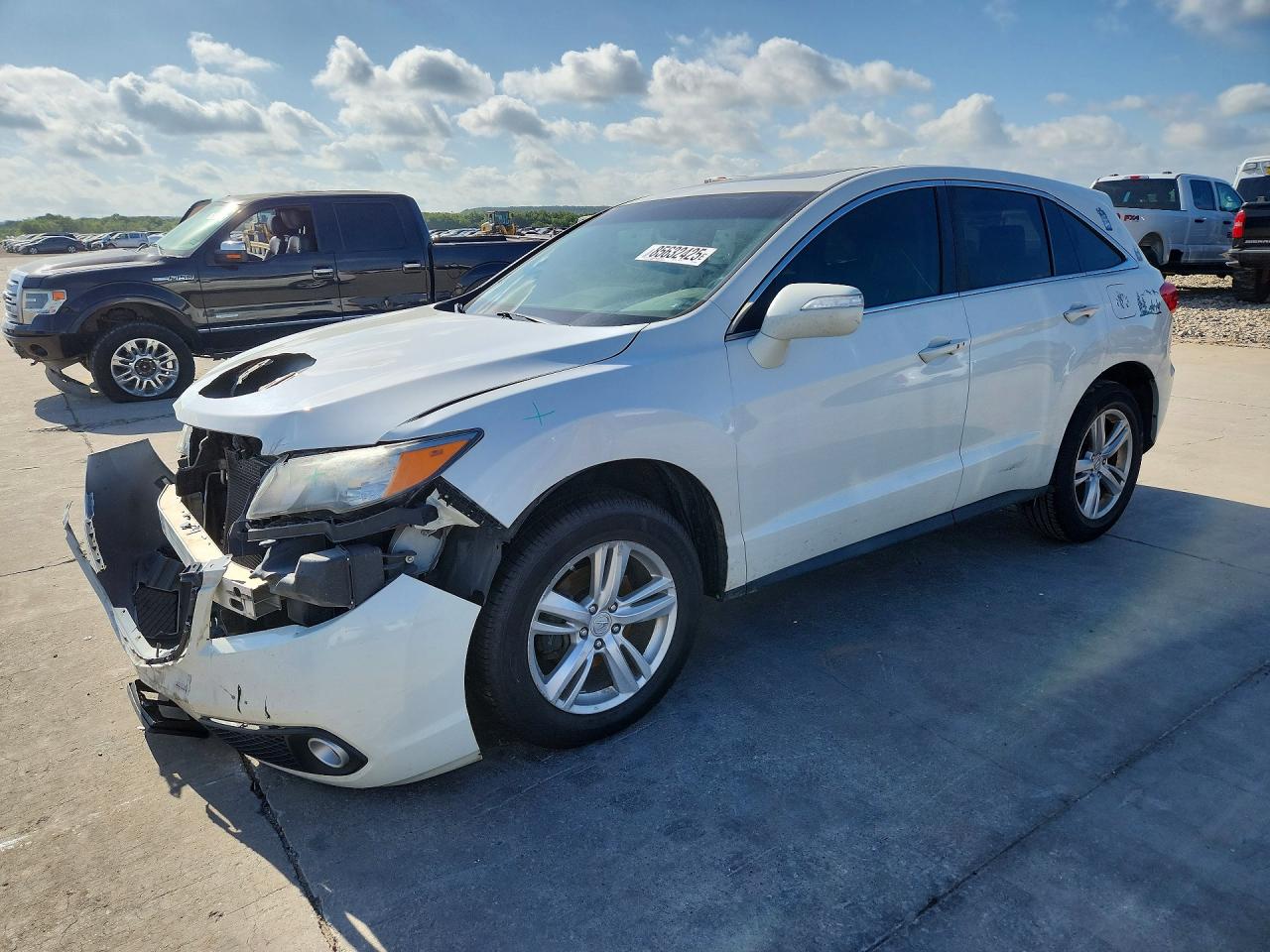 2013 Acura Rdx Technology White vin: 5J8TB3H56DL013494
