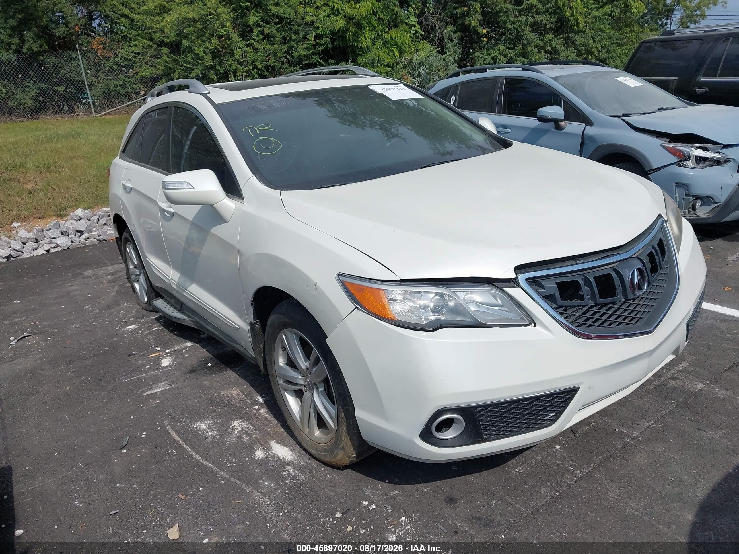 2013 Acura Rdx   Белый vin: 5J8TB3H57DL009065