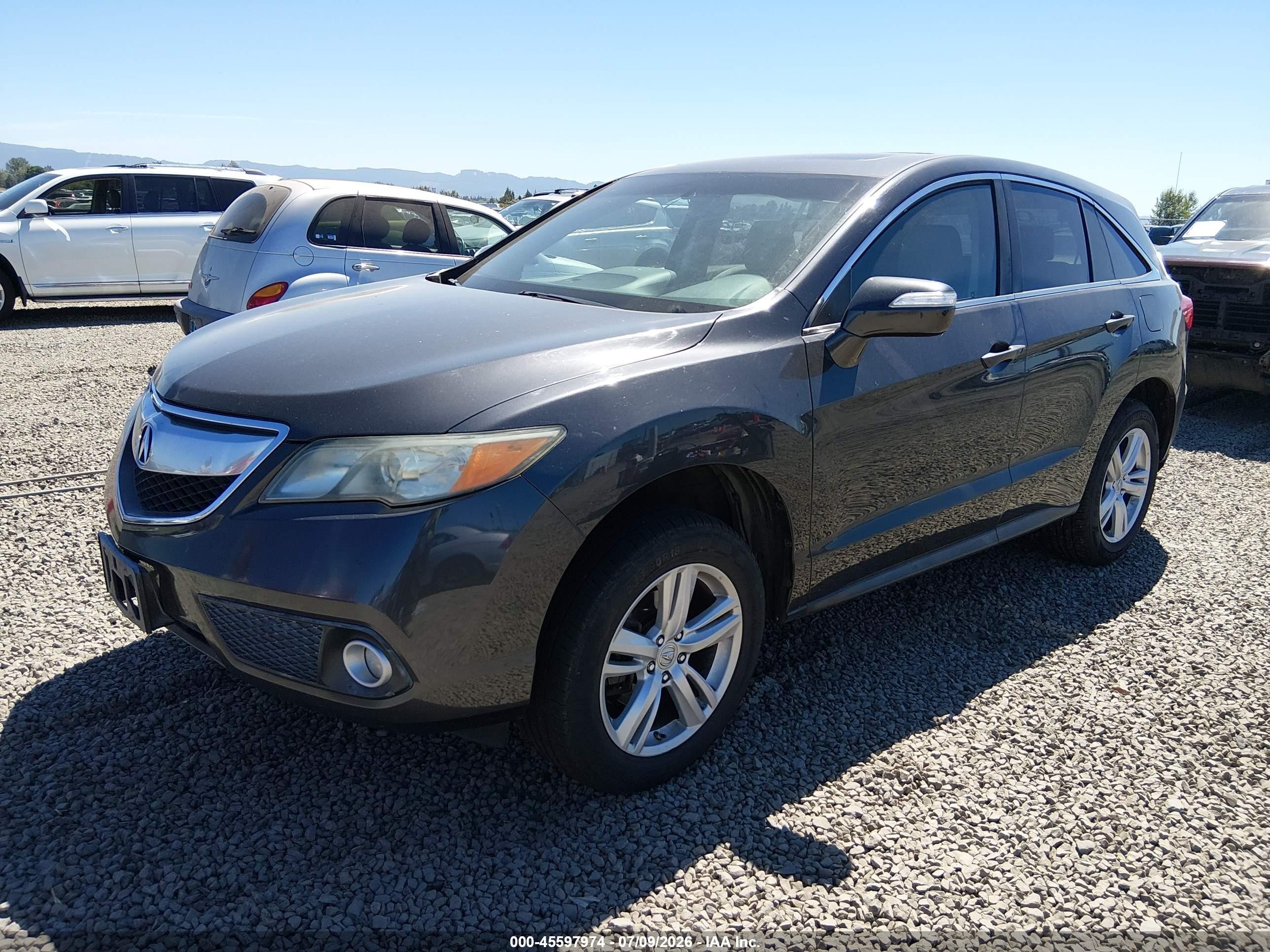 2015 Acura Rdx   Gray vin: 5J8TB3H57FL014415