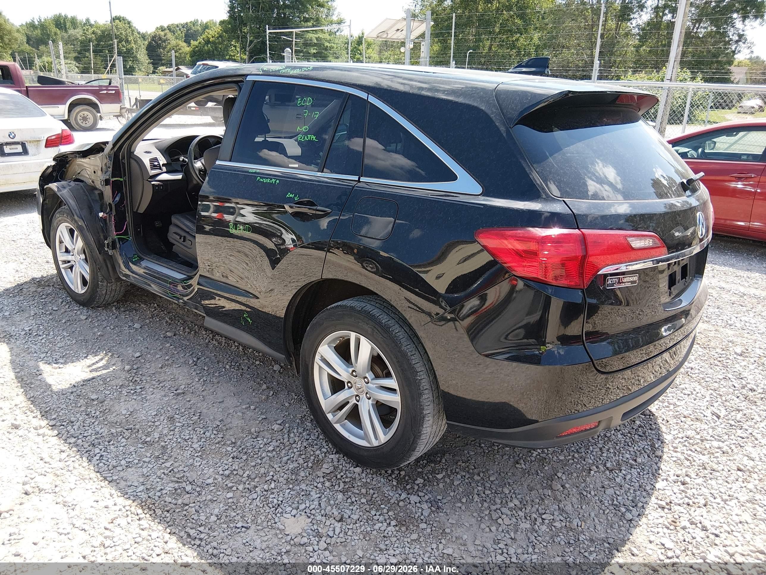 2015 Acura Rdx   Black vin: 5J8TB3H58FL010731