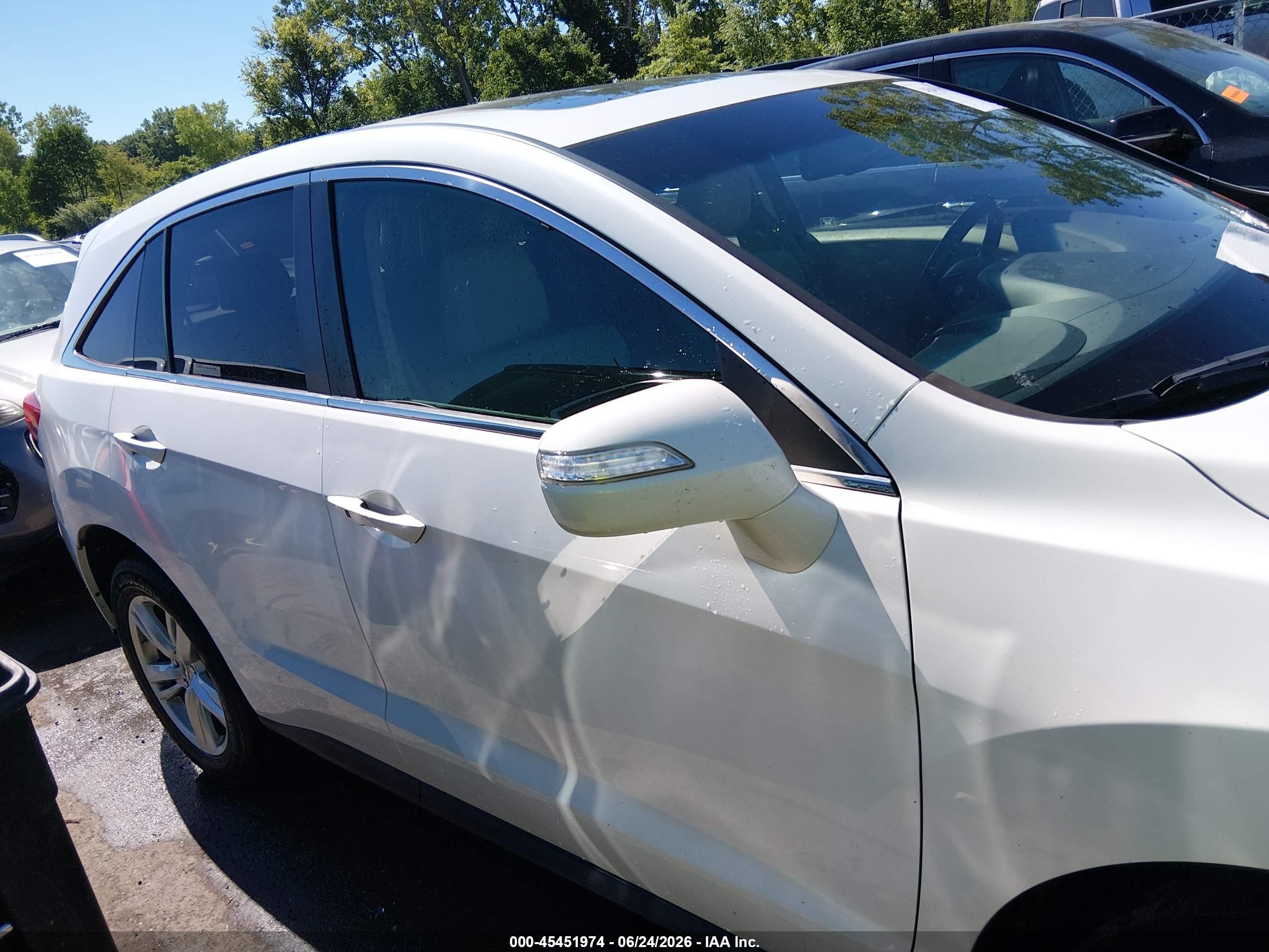 2013 Acura Rdx   White vin: 5J8TB4H30DL020977