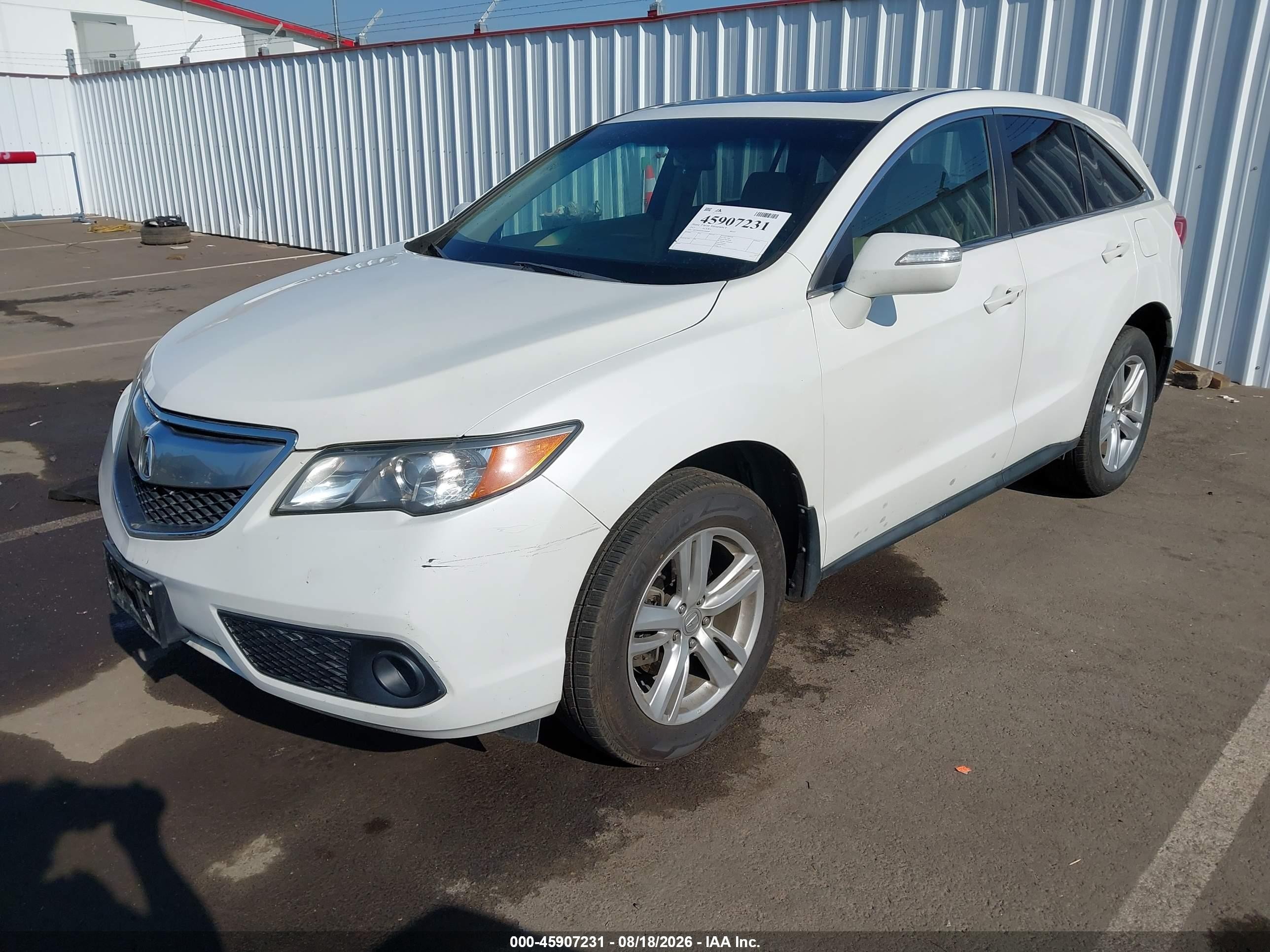 2015 Acura Rdx   Белый vin: 5J8TB4H32FL000698