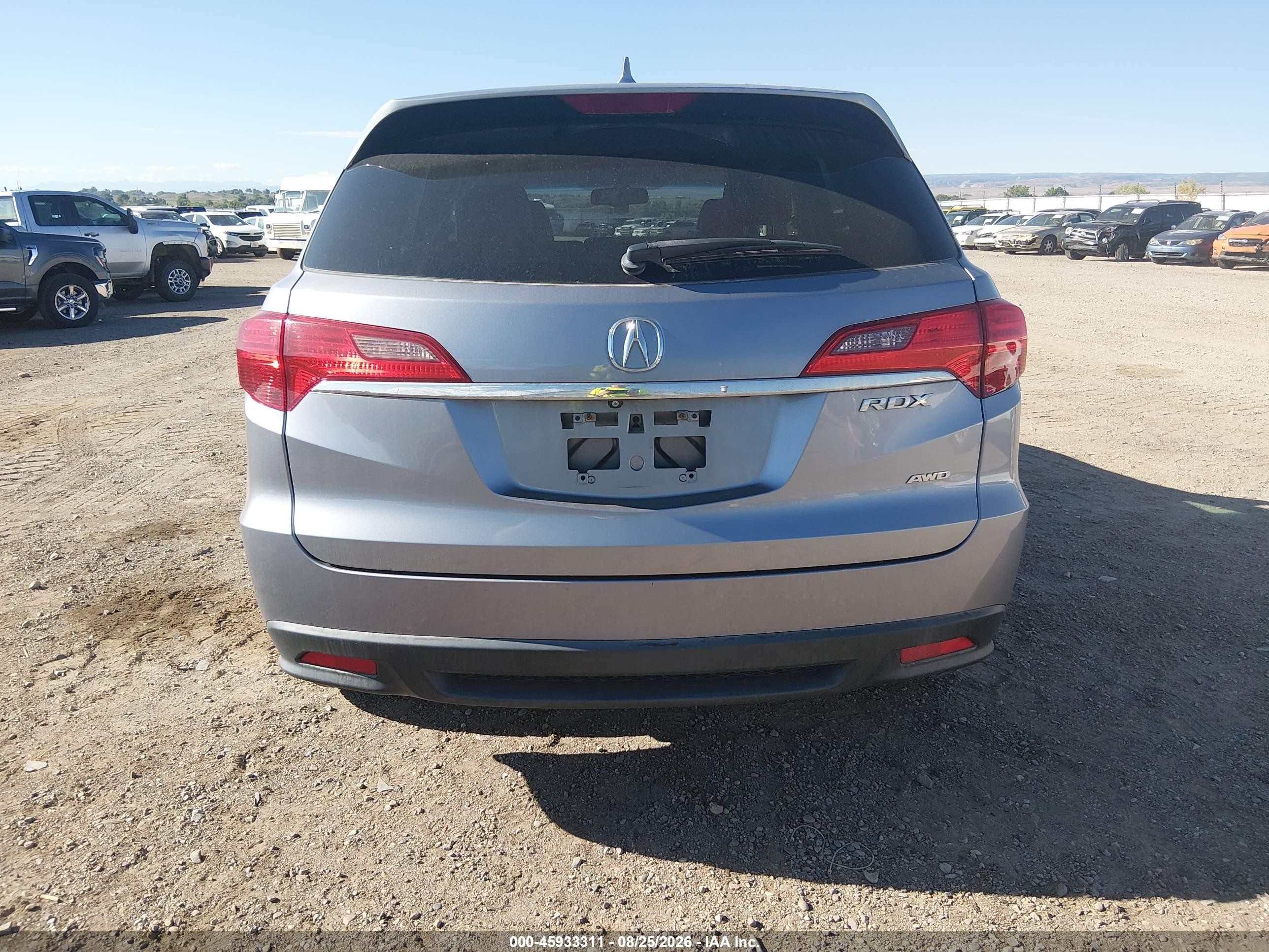 2015 Acura Rdx Gray vin: 5J8TB4H32FL016223