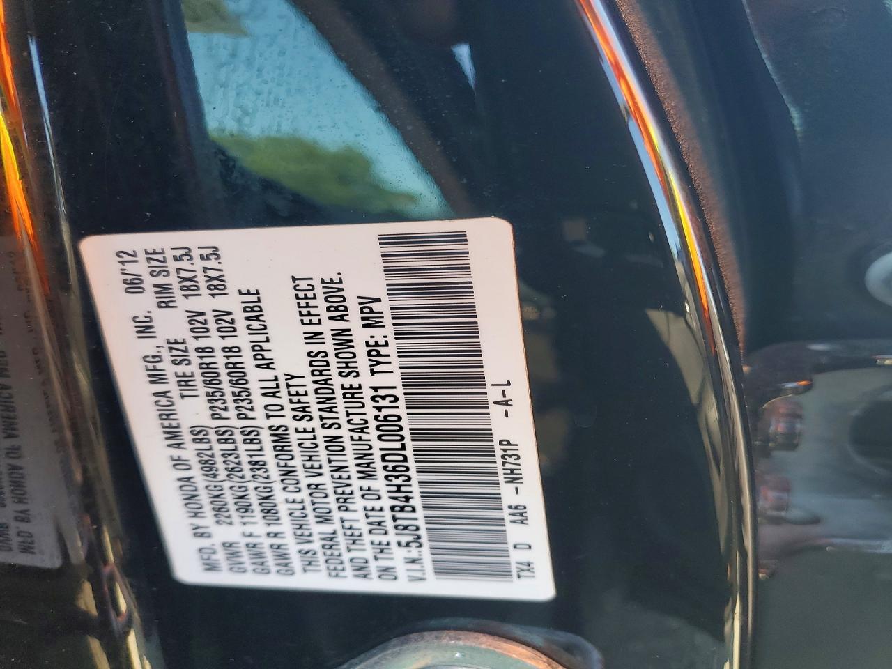 2013 Acura Rdx Черный vin: 5J8TB4H36DL006131