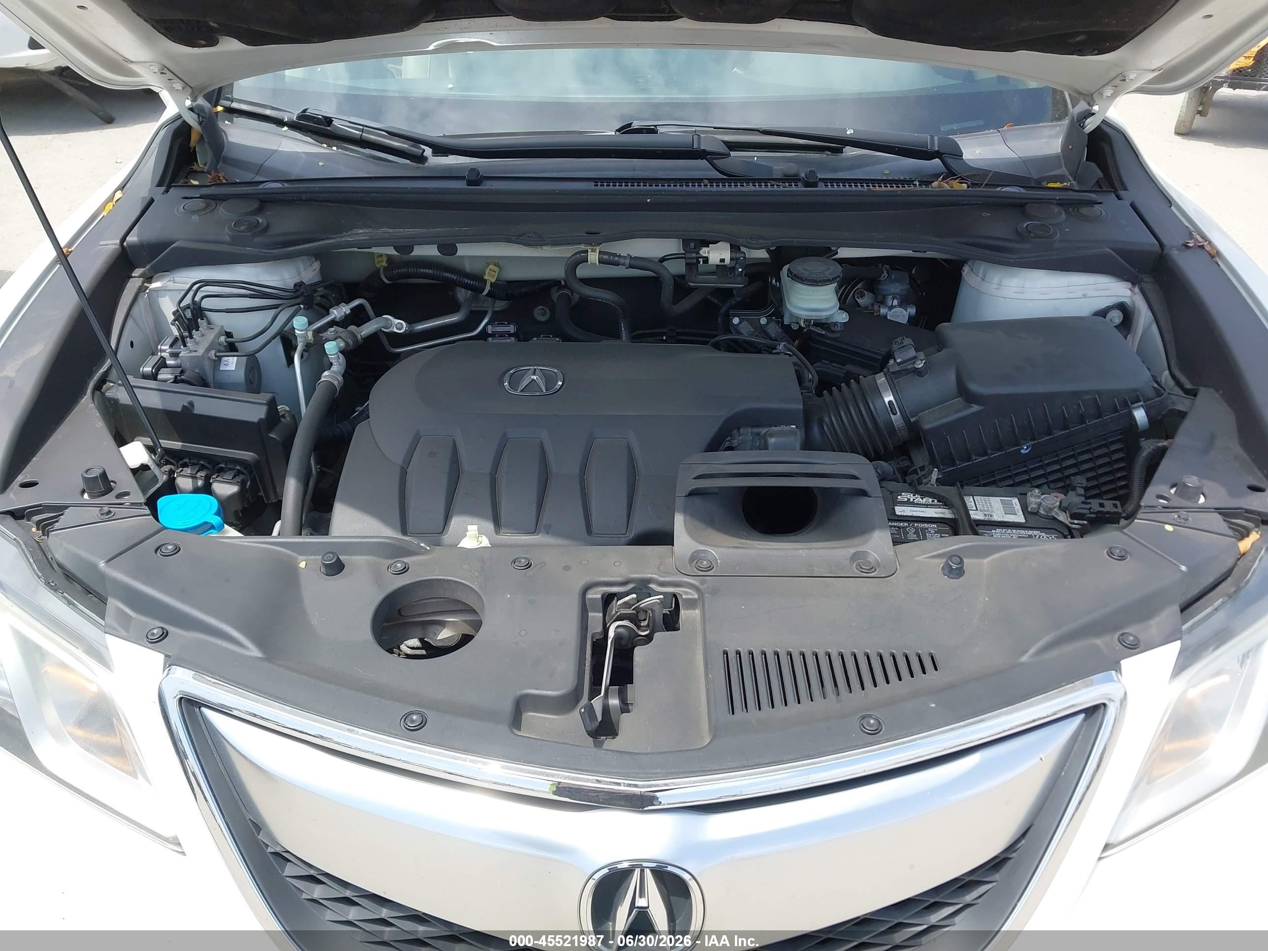 2013 Acura Rdx   White vin: 5J8TB4H36DL019719