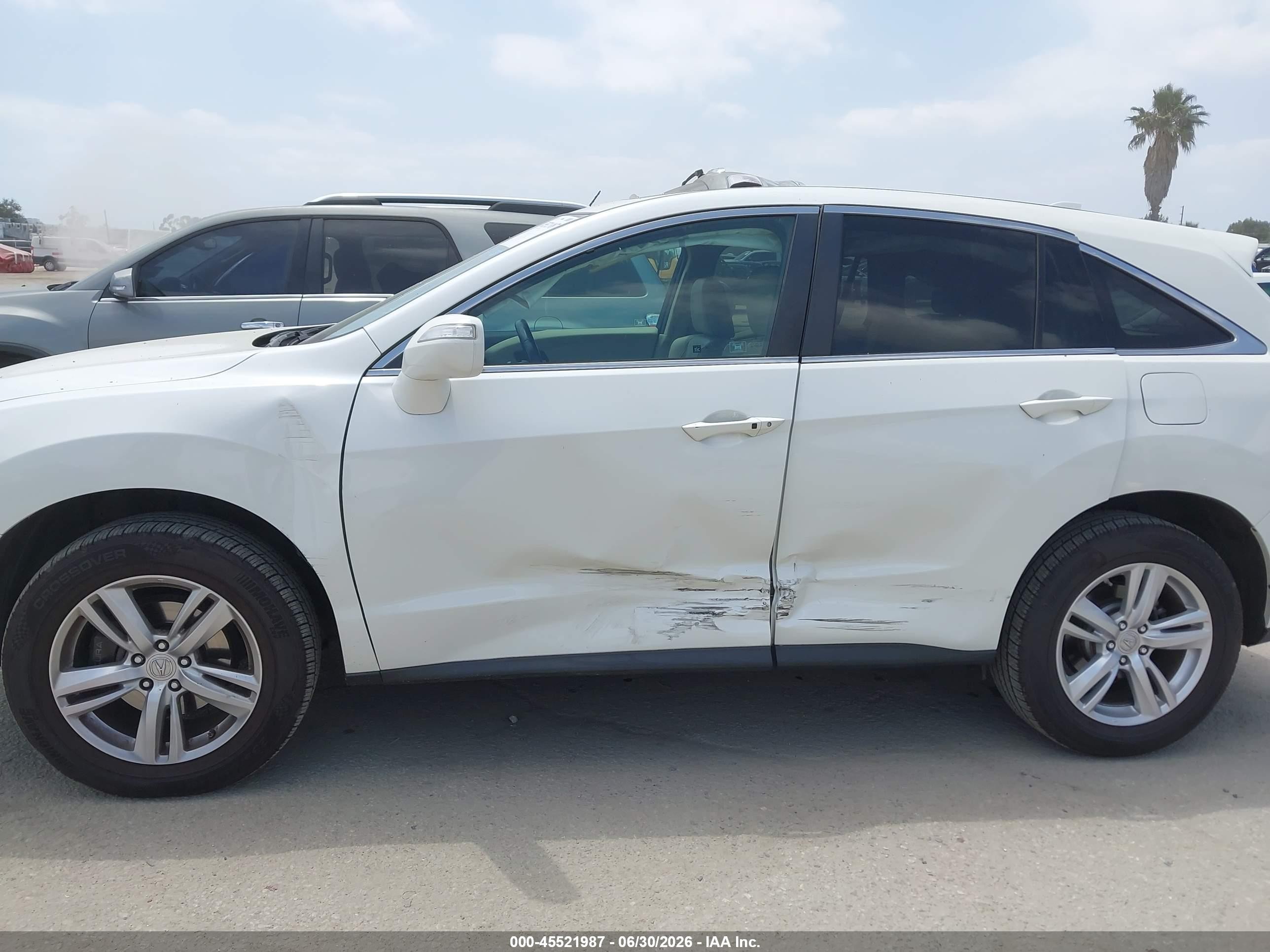 2013 Acura Rdx   White vin: 5J8TB4H36DL019719