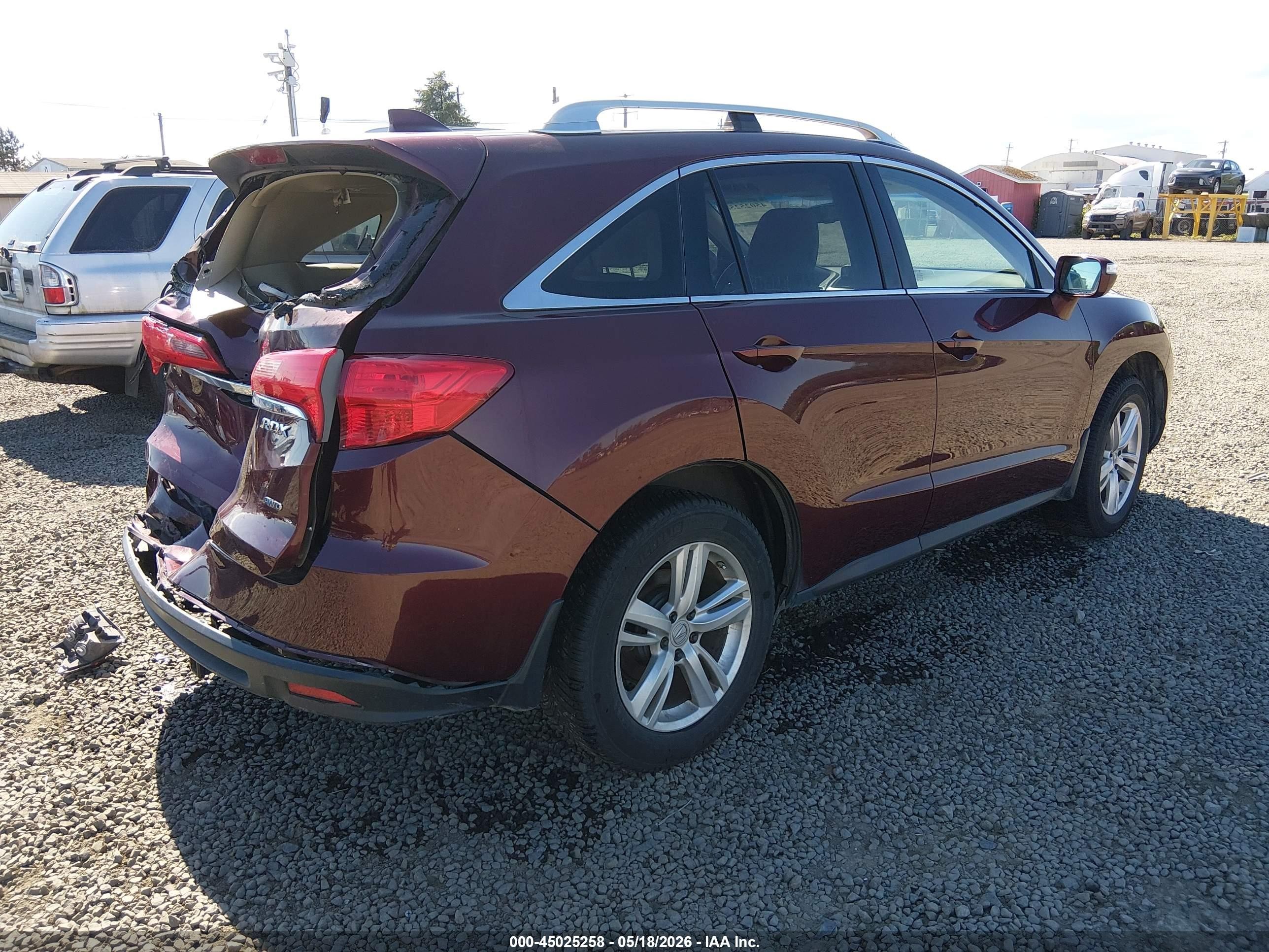 2014 Acura Rdx   Burgundy vin: 5J8TB4H36EL015591