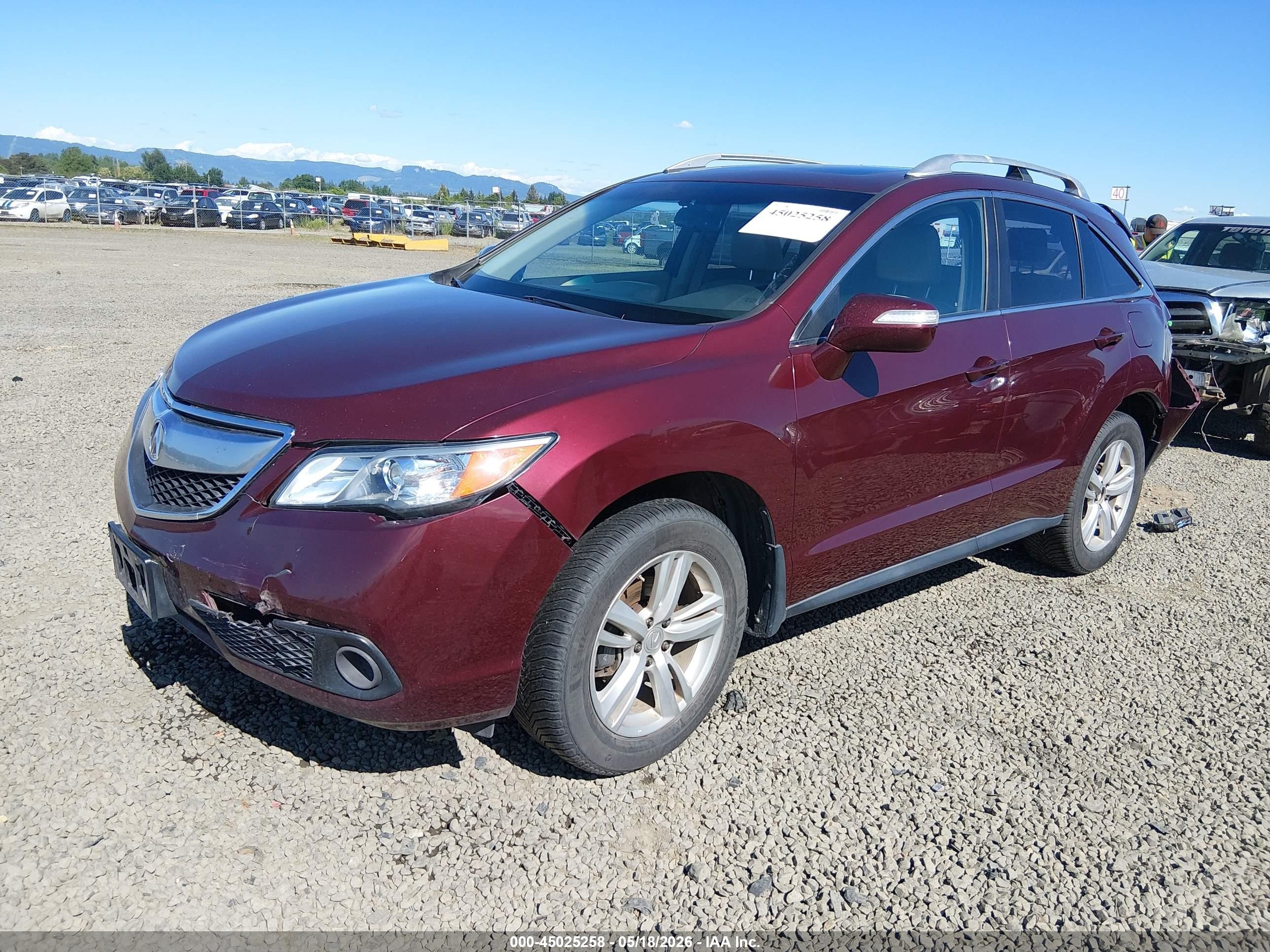 2014 Acura Rdx   Burgundy vin: 5J8TB4H36EL015591