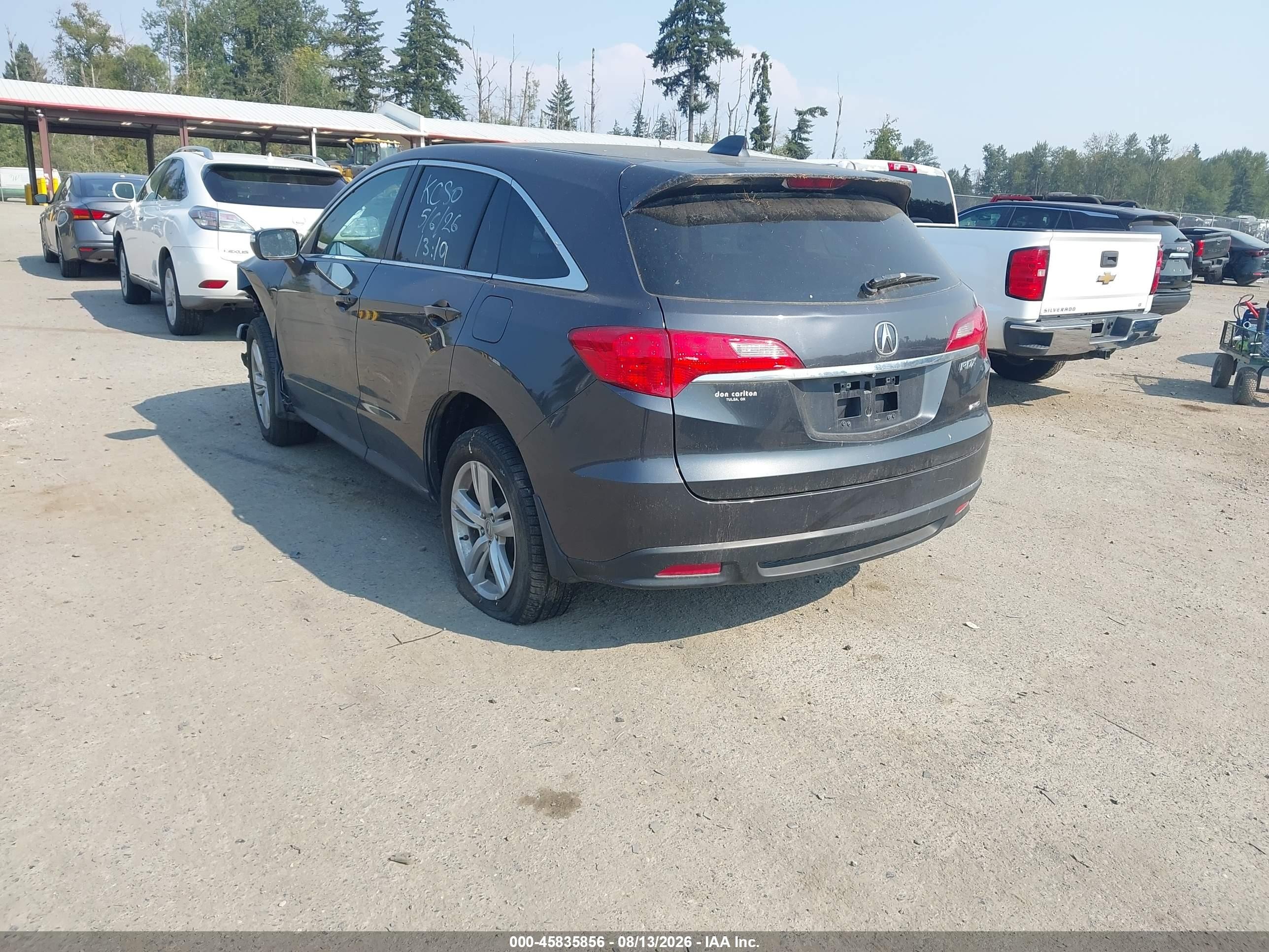 2014 Acura Rdx Gray vin: 5J8TB4H36EL019768