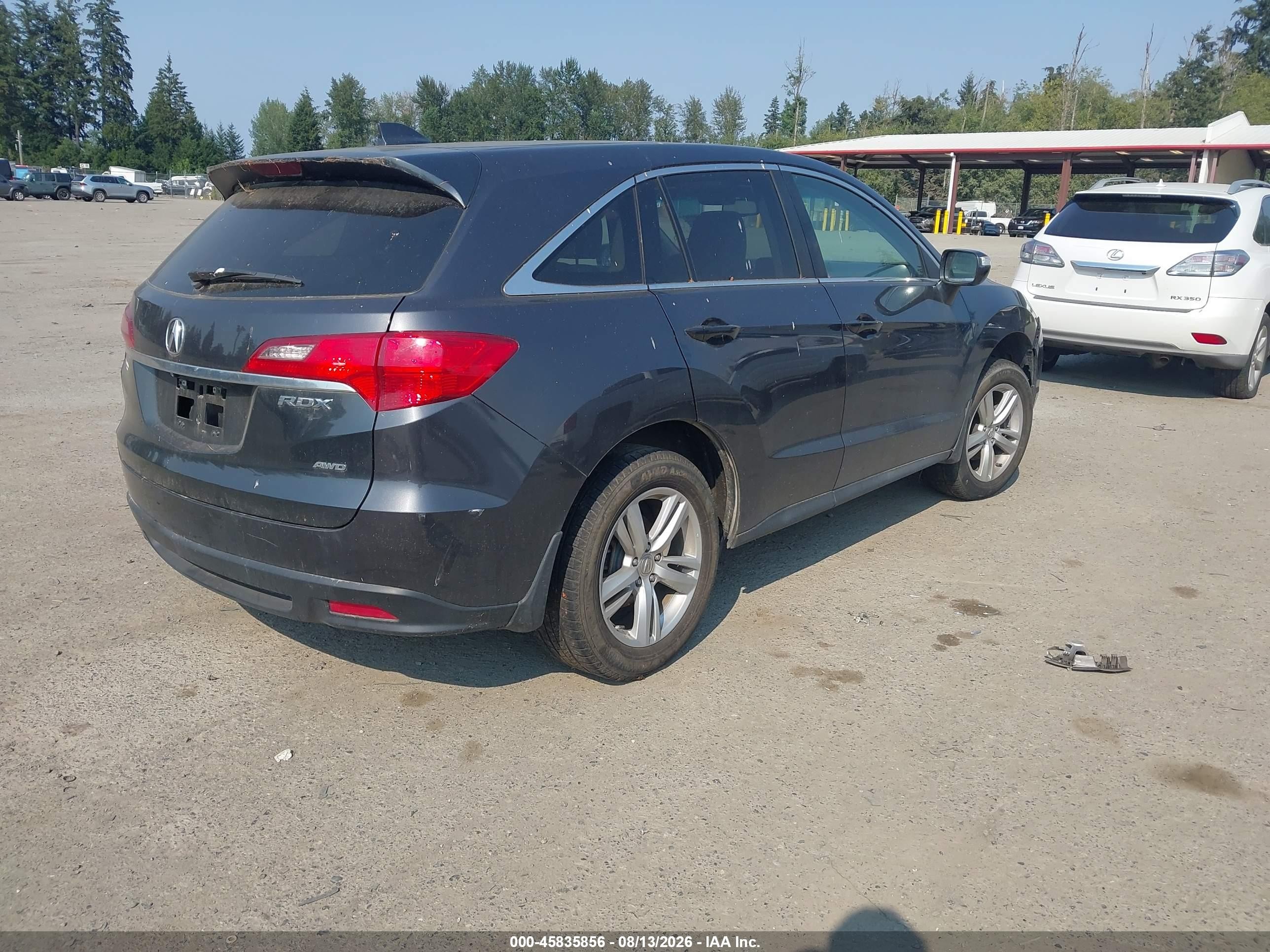 2014 Acura Rdx Gray vin: 5J8TB4H36EL019768
