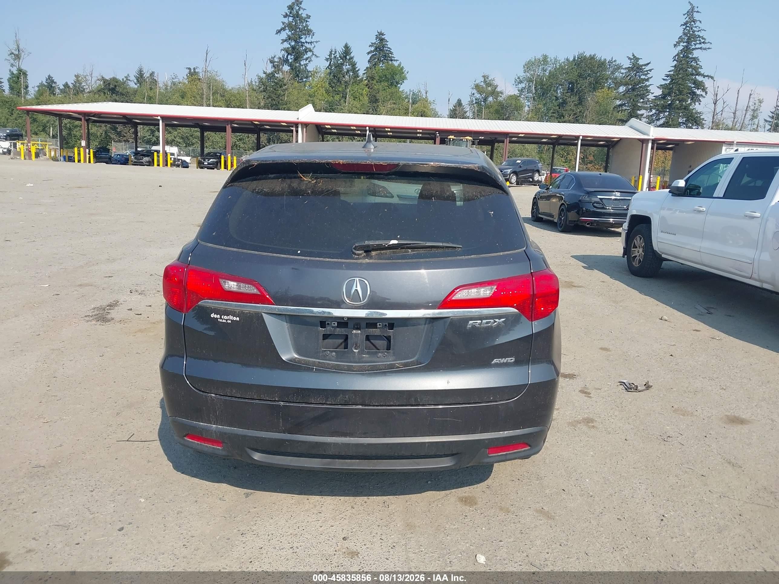 2014 Acura Rdx Gray vin: 5J8TB4H36EL019768